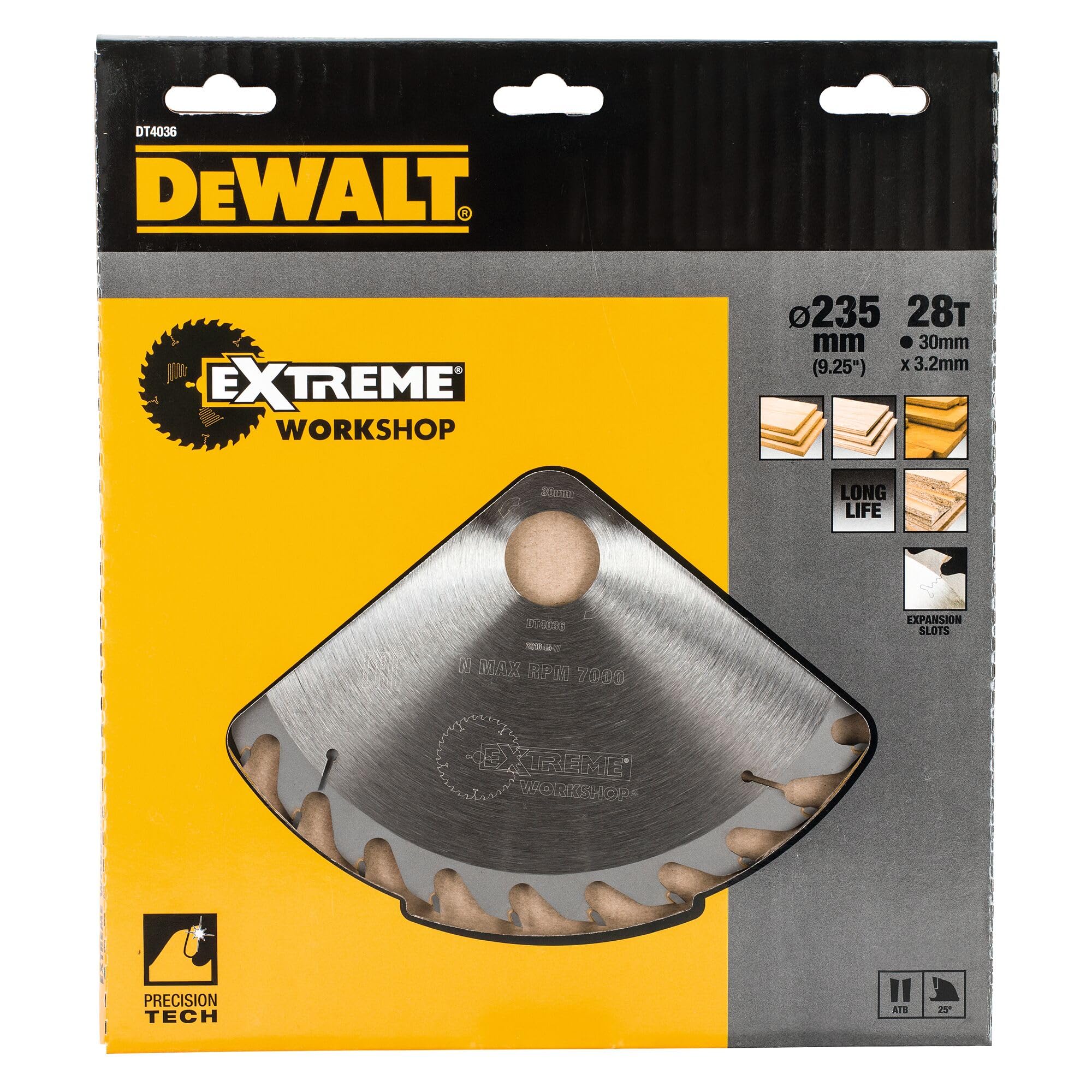 Dewalt DT4036-QZ - Hoja de sierra circular, 235 x 30 mm 28D