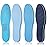 Sintege 3 Pairs Breathable Shoe Insoles Inserts Soft Cushioning Double-Layer Latex Foam Perforated Replacement Insoles for Men 7-11 Woman 2-8(Gradient Blue)