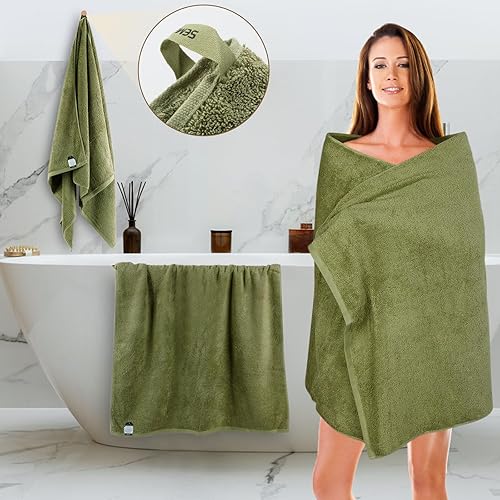 Vista 80 de SEMAXE - Juego de toallas de baño grises, 2 toallas de baño, 2 toallas de mano, 4 toallas faciales, toalla 100% algodón para baño, toalla suave