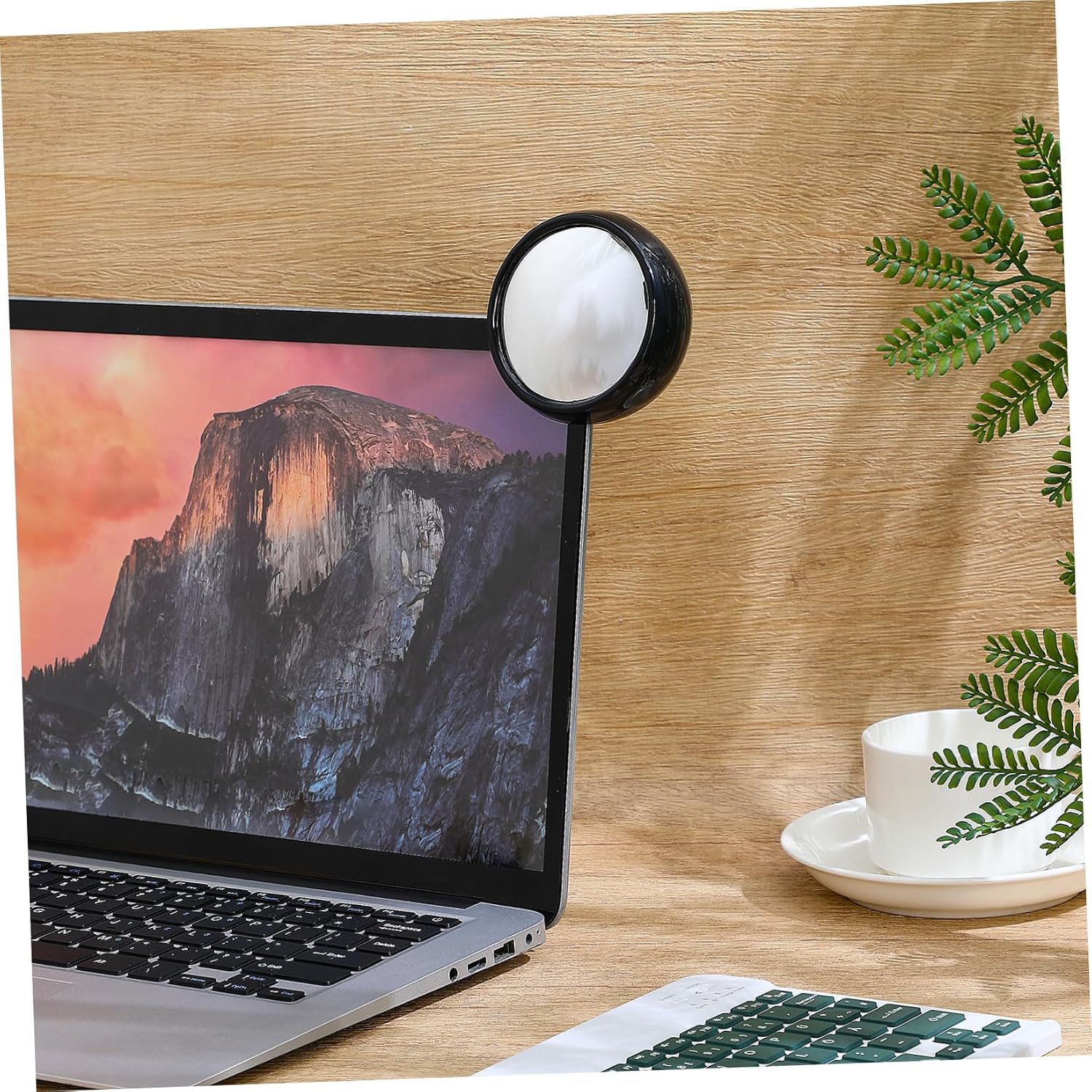 3Pcs Computer Mirror Set Mini Desk Mirror for Office Cubicle Rear View Magnifying for Laptop and Monitor Compact Clip Accessory