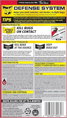 Miniatura 11 de Raid Spray Max para hormigas y cucarachas (14.5 onzas, paquete - 1)