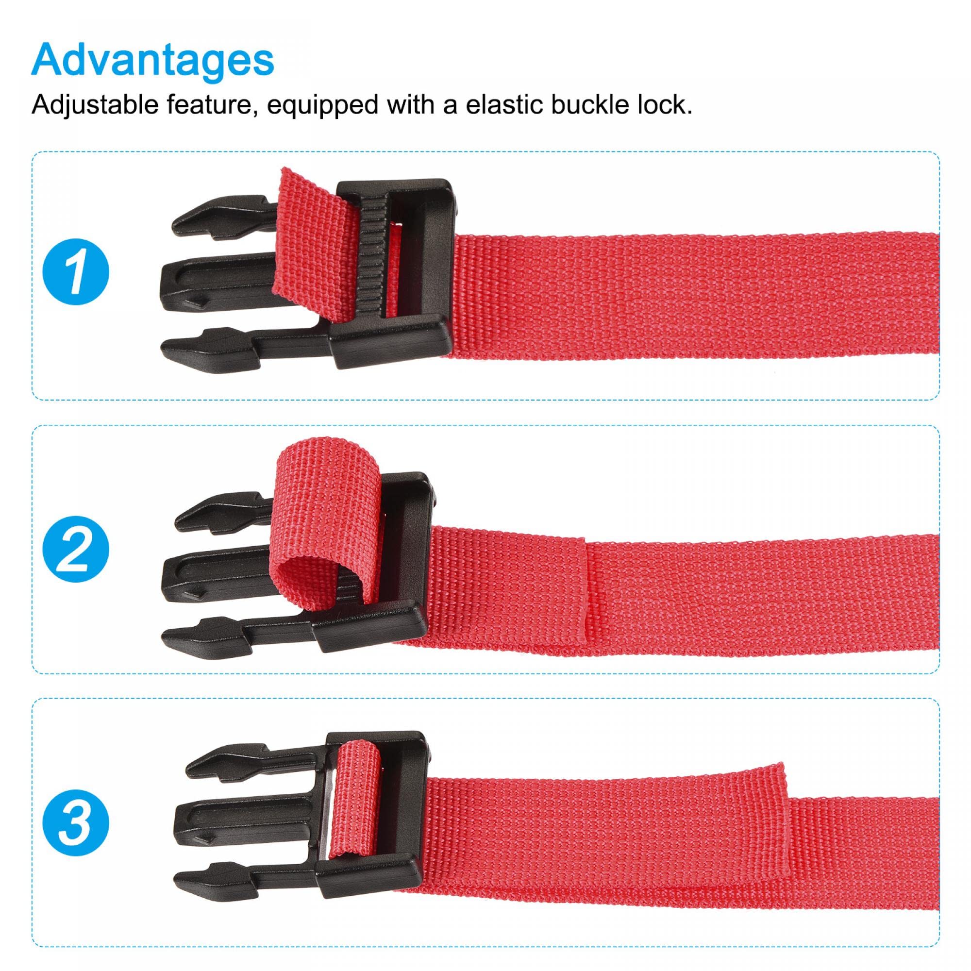 Sangle de Bagage, Ceinture de Bagage de Sangle de Valise Réglable