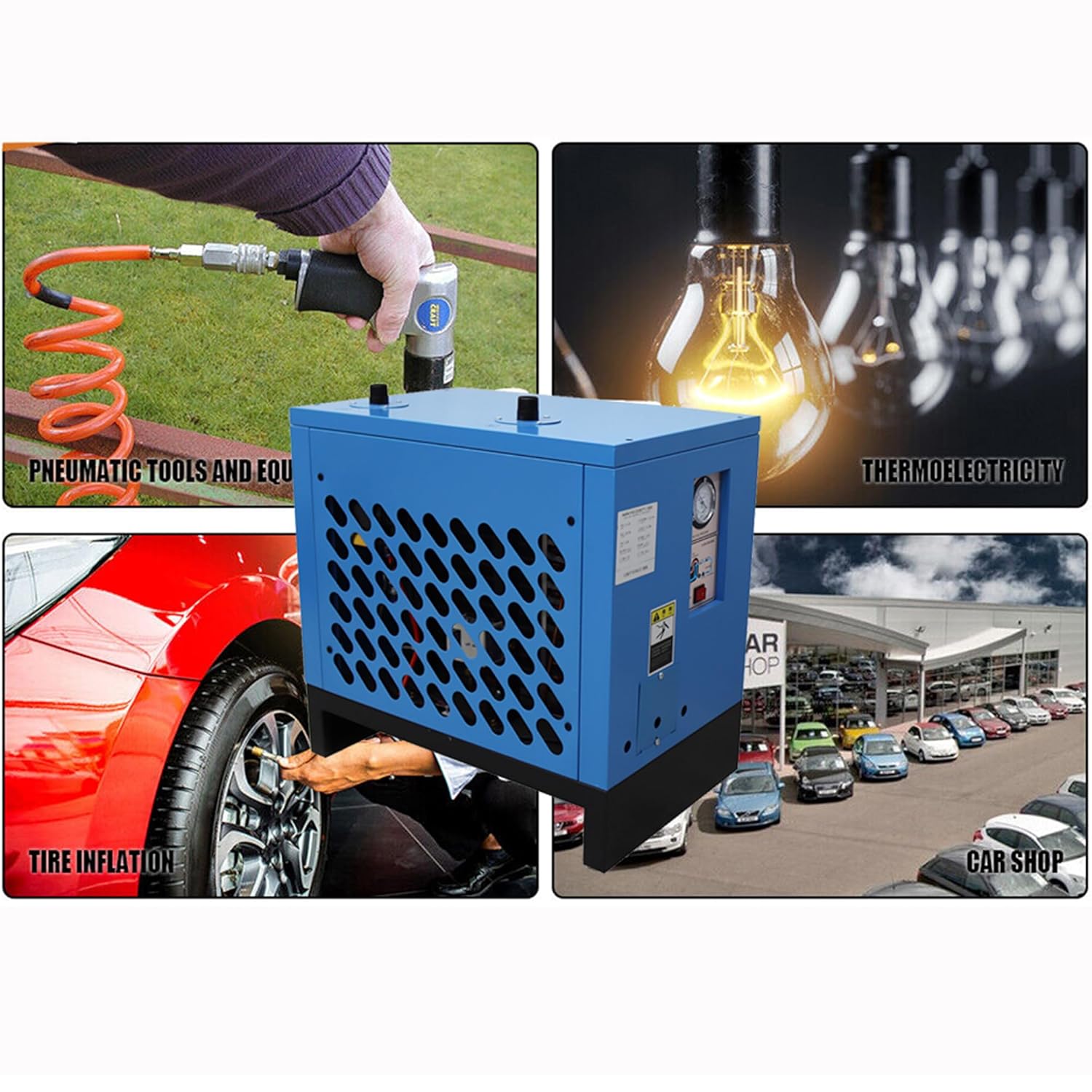 30C Refrigerating Dryer Air ​Compressor Refrigerated Air Drying System 3.5m³/min Air Capacity 30HP Air Compressors 220V