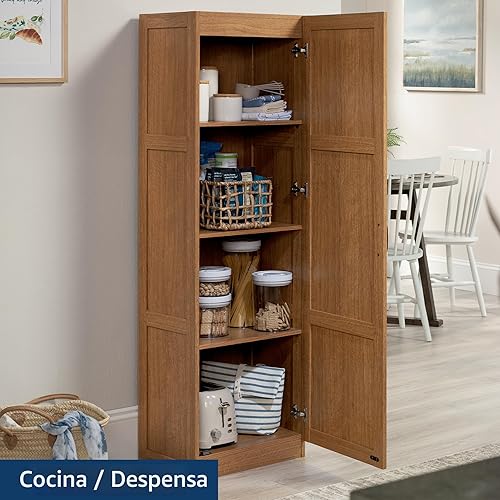 Miniatura 4 de Sauder Varias despensas para almacenar, L: 17.99 pulgadas x ancho: 13.94 pulgadas x Alto: 60 pulgadas, acabado de roble Highland Highland