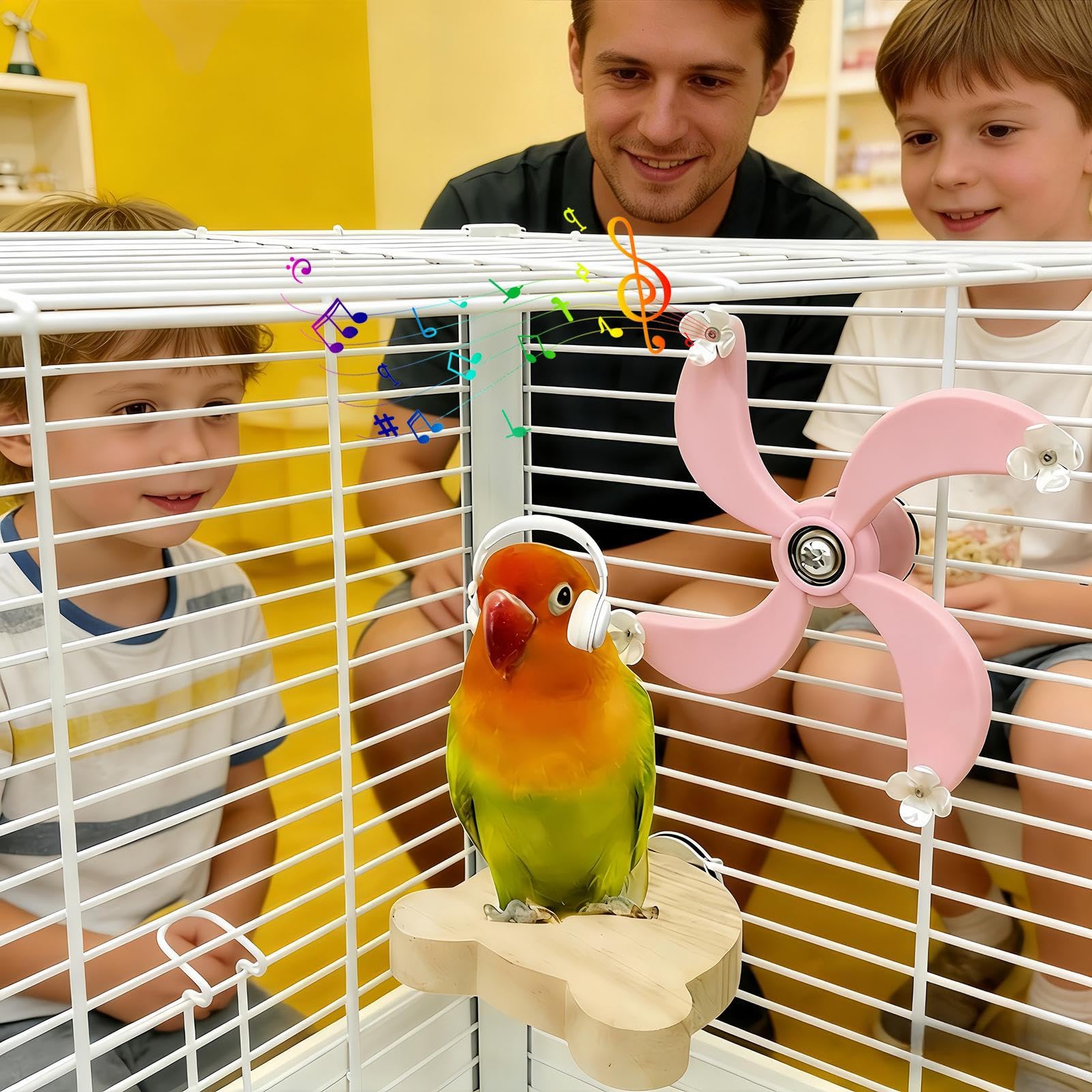 Vogelspielzeug Interaktives Drehspiel Und Futtersuchspiel | Vogelkäfigspielzeug Für Zuhause Käfig Und Draußen Wellensittiche Und Zur Beschäftigung