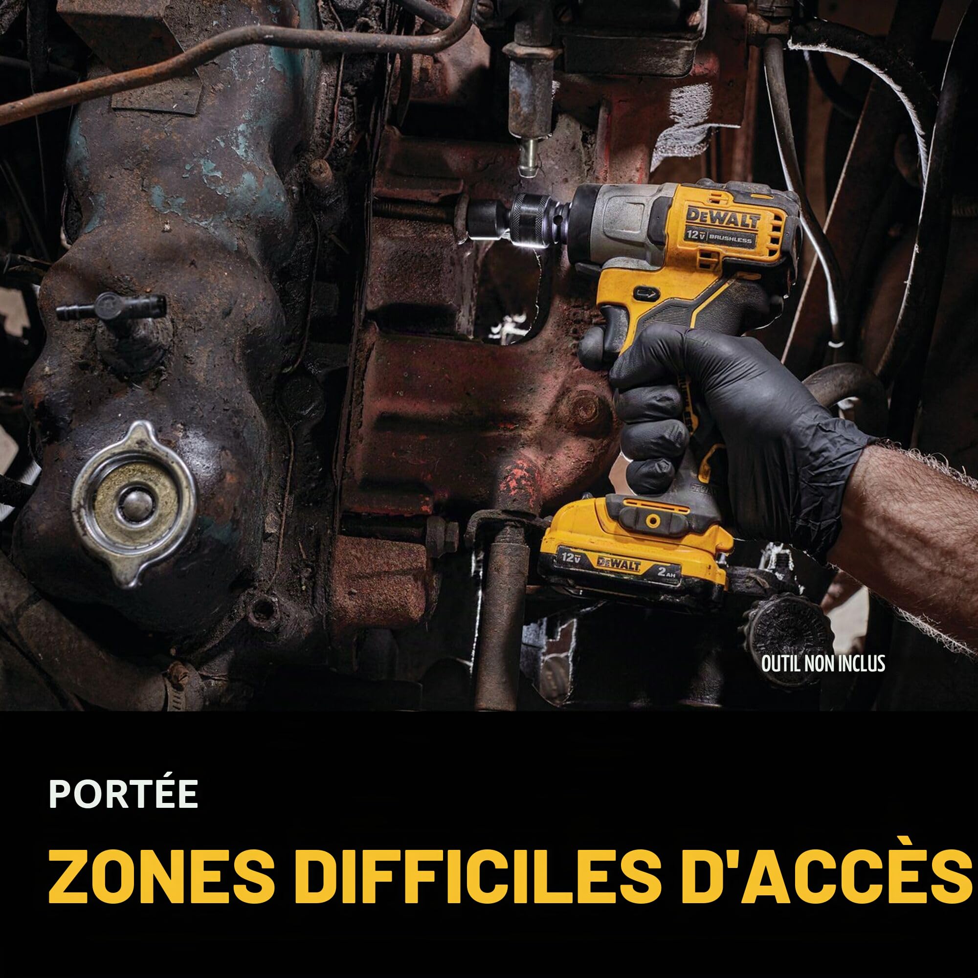 DEWALT Jeu de douilles à choc SAE, 3/8", 10 pièces (DW22838)