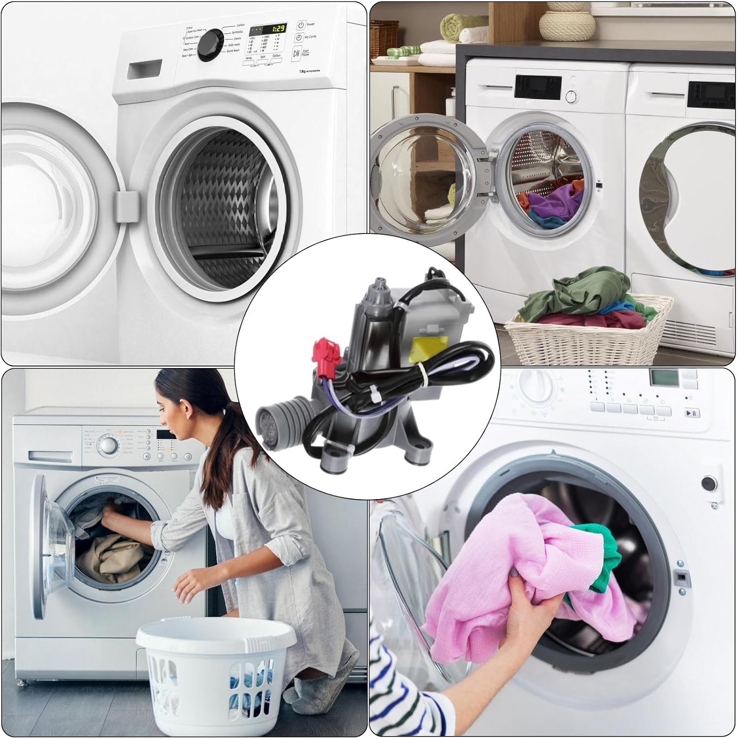 Drain Pumps Accessory Maintenance Spare Part Repair Efficient Water Drainage Washer Suitable For Washer