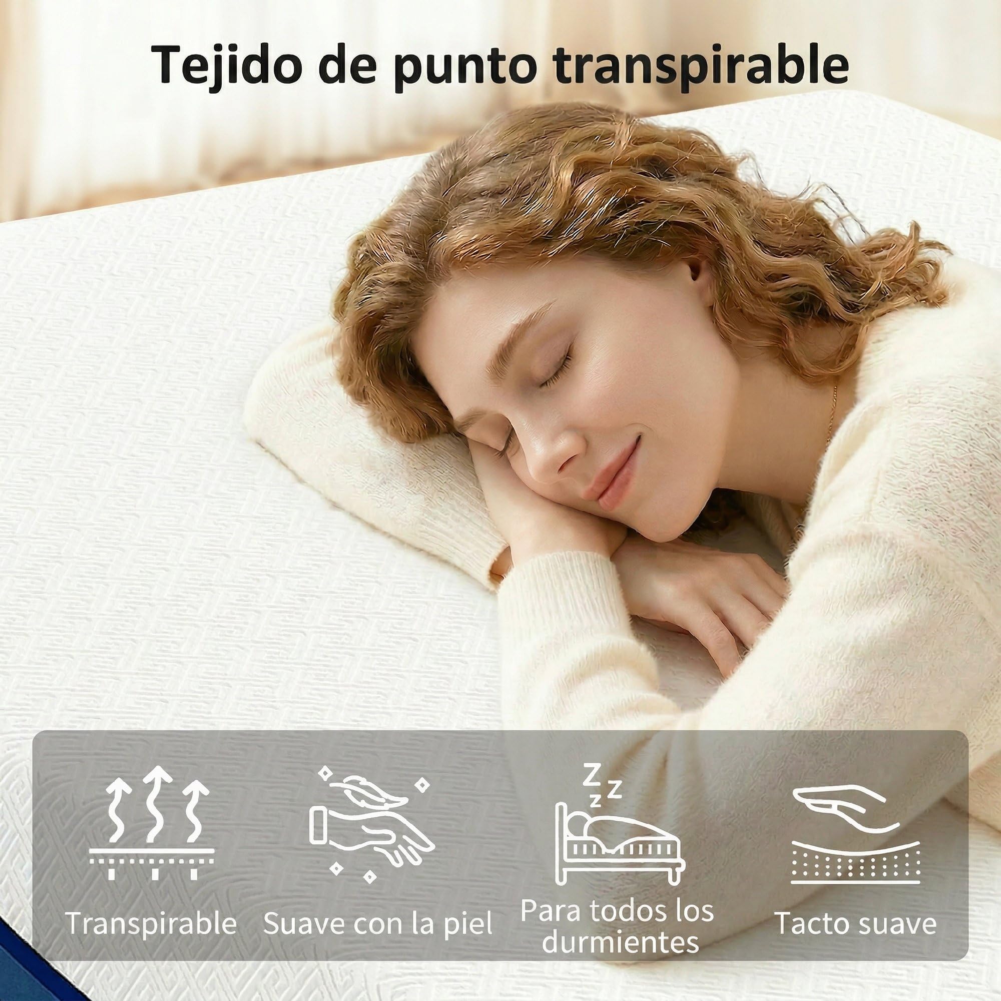 HOMCOM Colchón 190x135 cm, Grosor 20 cm, Viscoelástico, Firmeza Media | Té Verde, Cama Refrescante, Espuma de Gel, Funda Lavable, Certificado Oeko-Tex, Enrollable en Caja