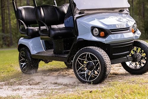 Miniatura 4 de GTW Stellar - Rueda de aluminio para carrito de golf de 15 pulgadas de 15 x 7 pulgadas, 4-4 pernos  desplazamiento 34 (negro matemecanizado)