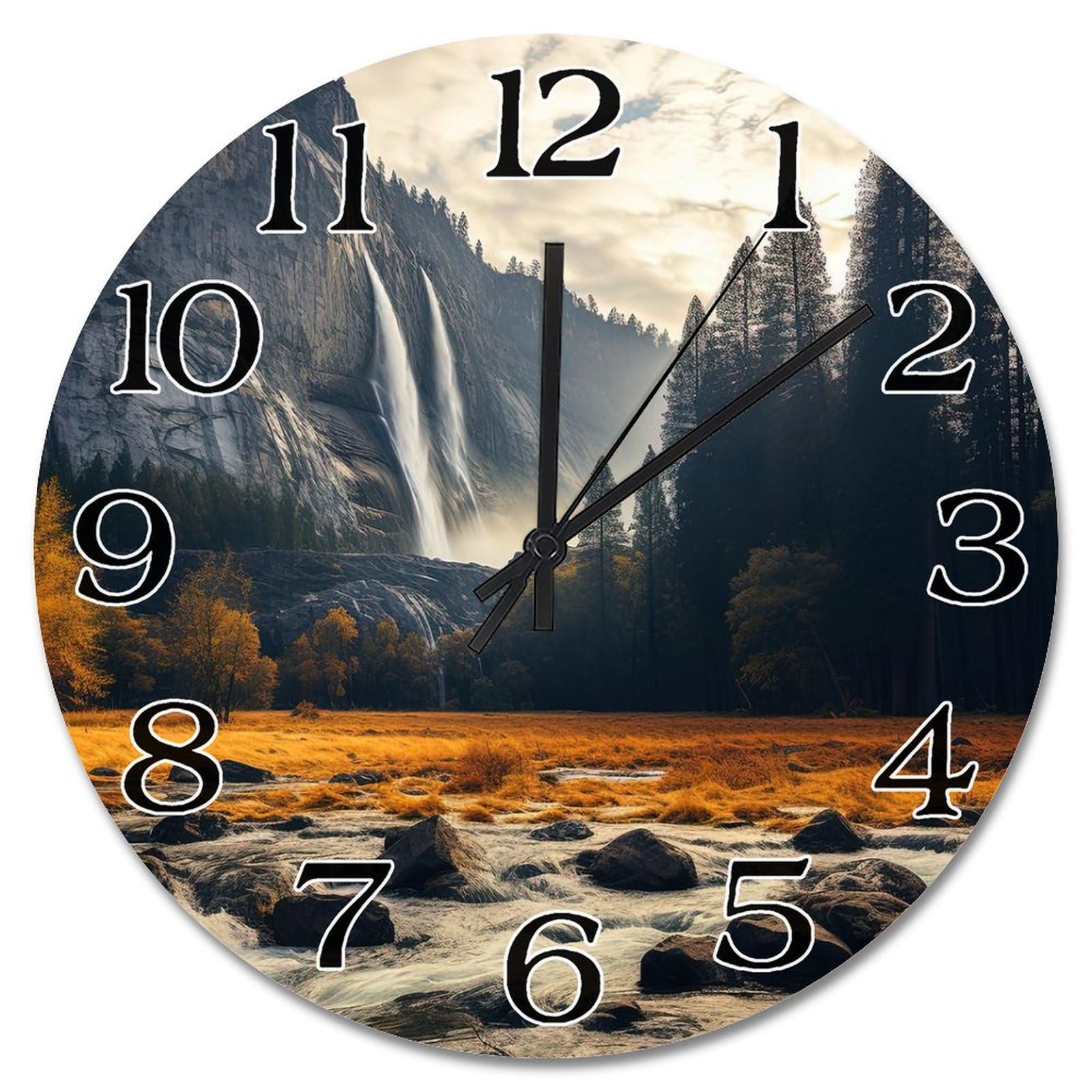 Horloge murale ronde silencieuse 38 cm pour éliminer le tic-tac du salon