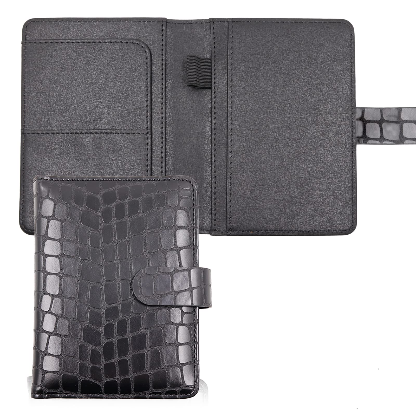 Melsbrinna Premium Leather Passport Holder Covers Case, Waterproof Rfid Blocking Travel Wallet Passport Holder with Pen Holder, Cute Passport Book for Women/Men
