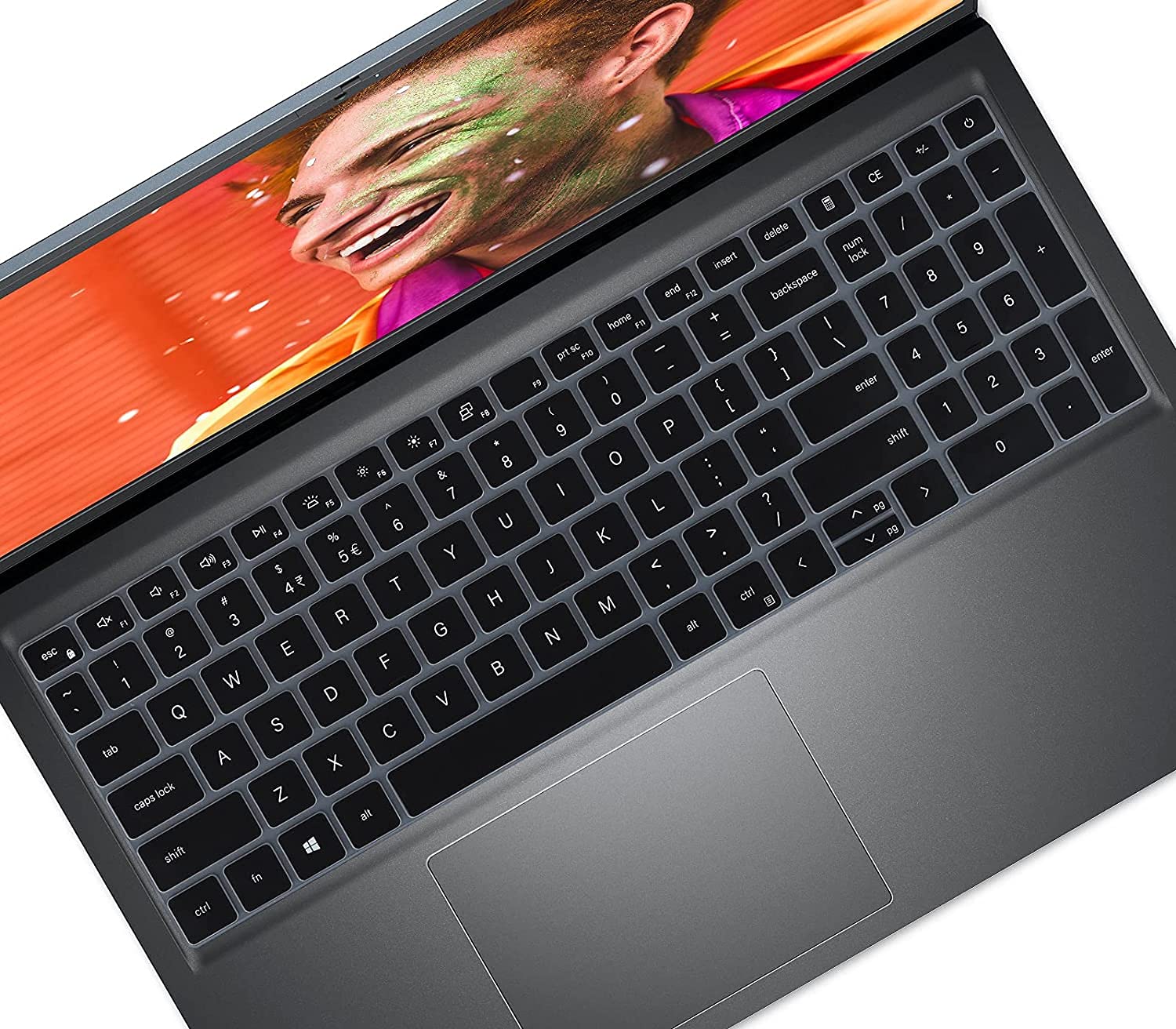 iFyx Silicone Keyboard Protector Skin Cover for Dell Inspiron 15 5000 5510 3511 3525 3530 2021-2024 15.6" Laptop (Black)