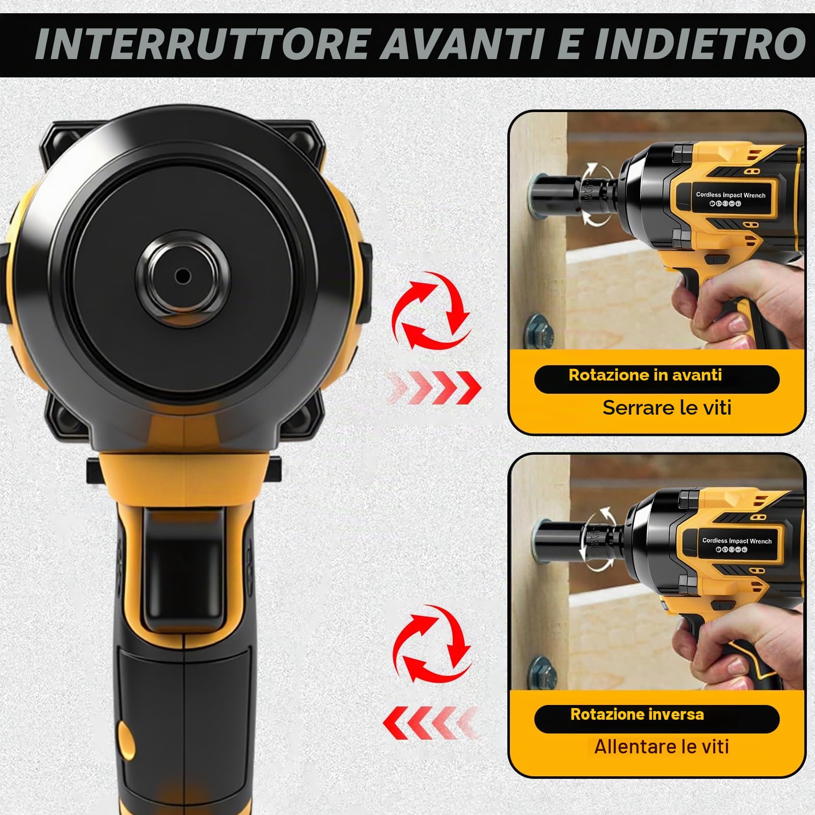 Avvitatore elettrico a percussione a batteria, 650 Nm, 21 V, con 7 bussole e 2 batterie da 4,0 Ah, per vite e dado, auto, camion, pneumatici di rimozione