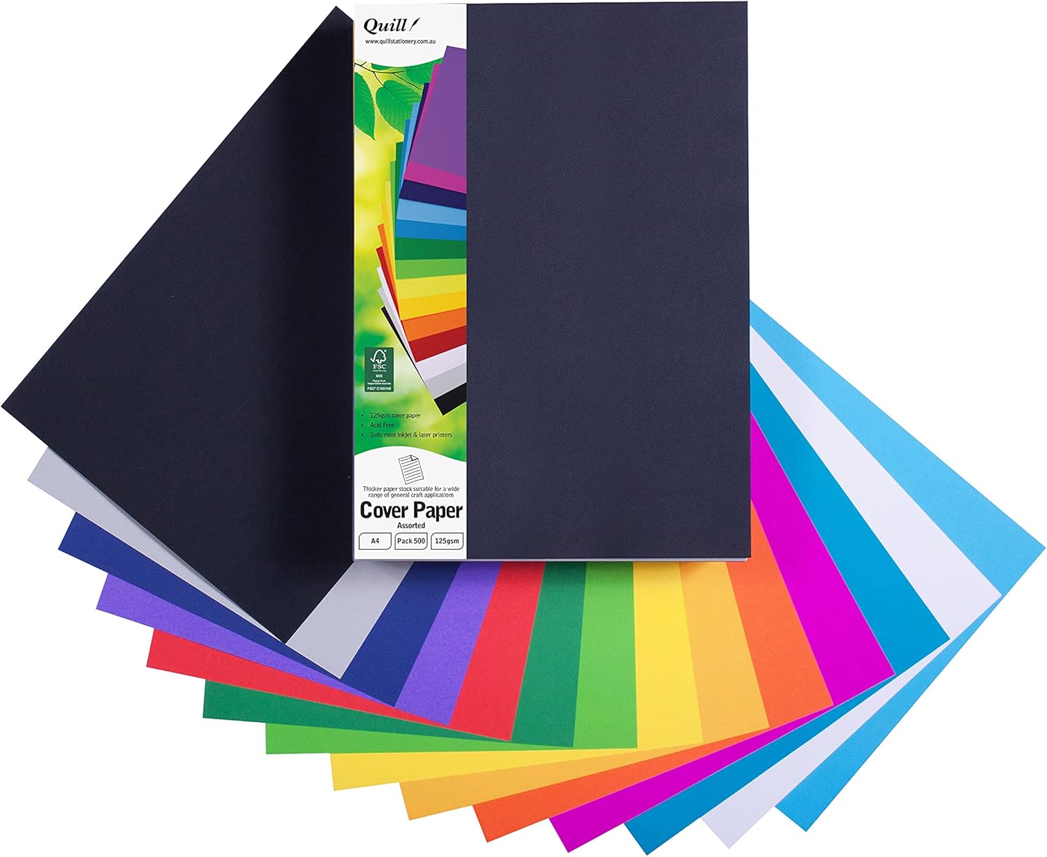 Quill A4 125gsm Paper Natural 25 Pack
