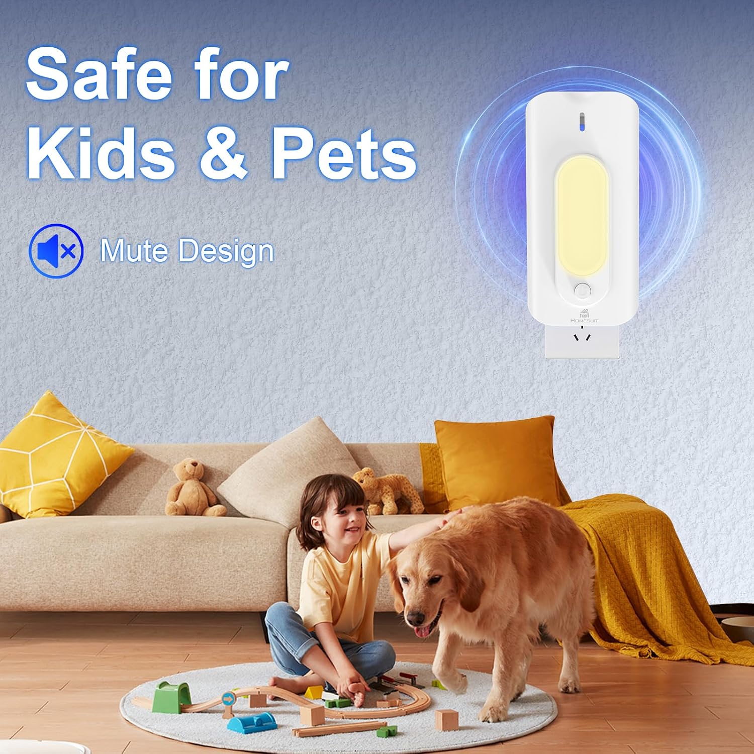 Homesuit Plug-in Fly Trap Indoor, 5W UV & Small Night Light Insect Trap with 10 Sticky Glue Cards, Flying Insect Catcher for Gnats, Moths in Home, Kitchen, Bedroom