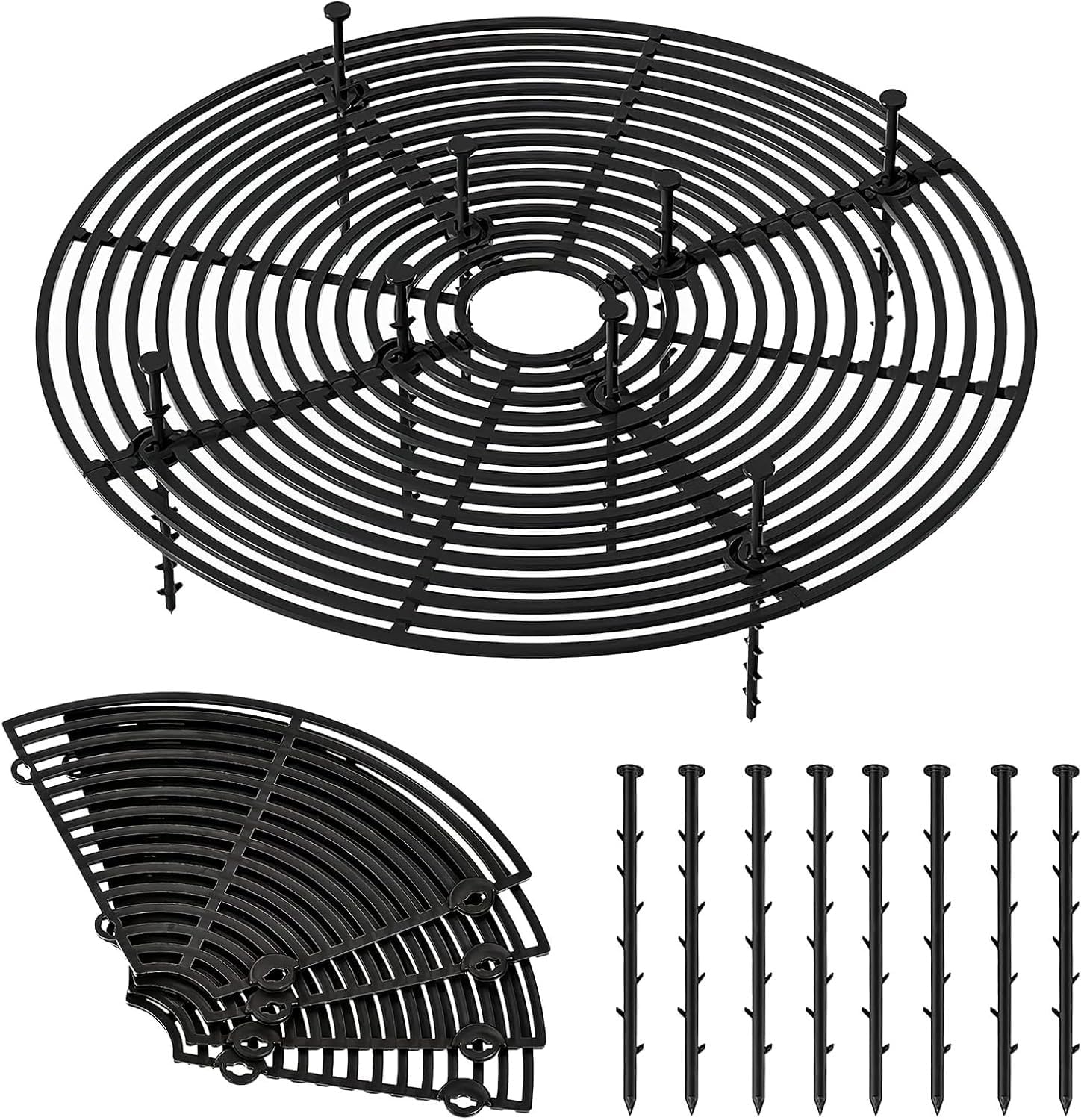 Grilles de Pots de Plantes - Cache-Pot de Fleurs jusqu'à 30 cm de Diamètre - Couvercle de Protection du Sol pour Pots de Fleurs - Protège l'enfant de la Saleté des Plantes - Convient pour Protéger les