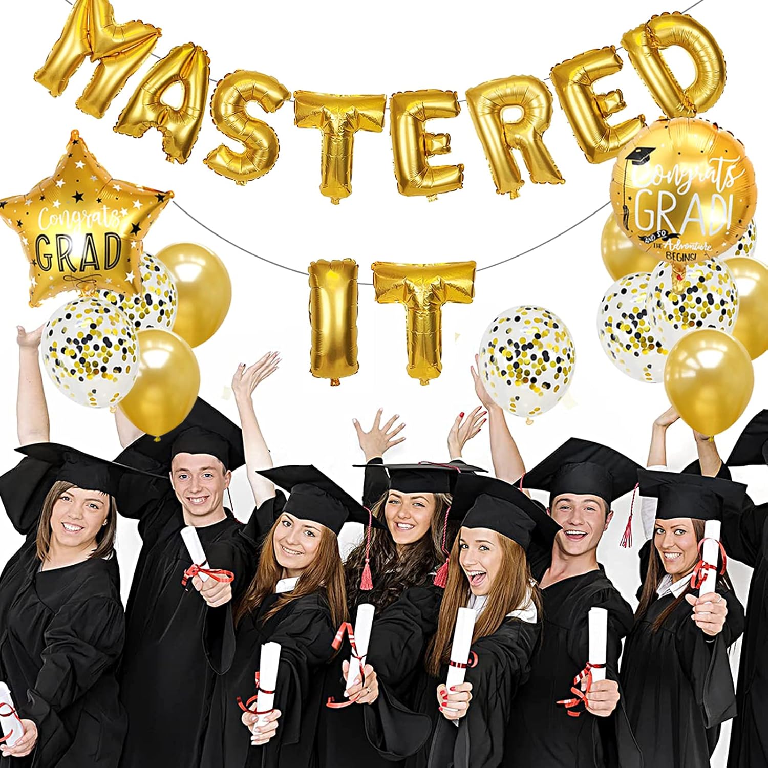 Buy NALONER Mastered It Balloon Banner, Mastered 2022 Banner