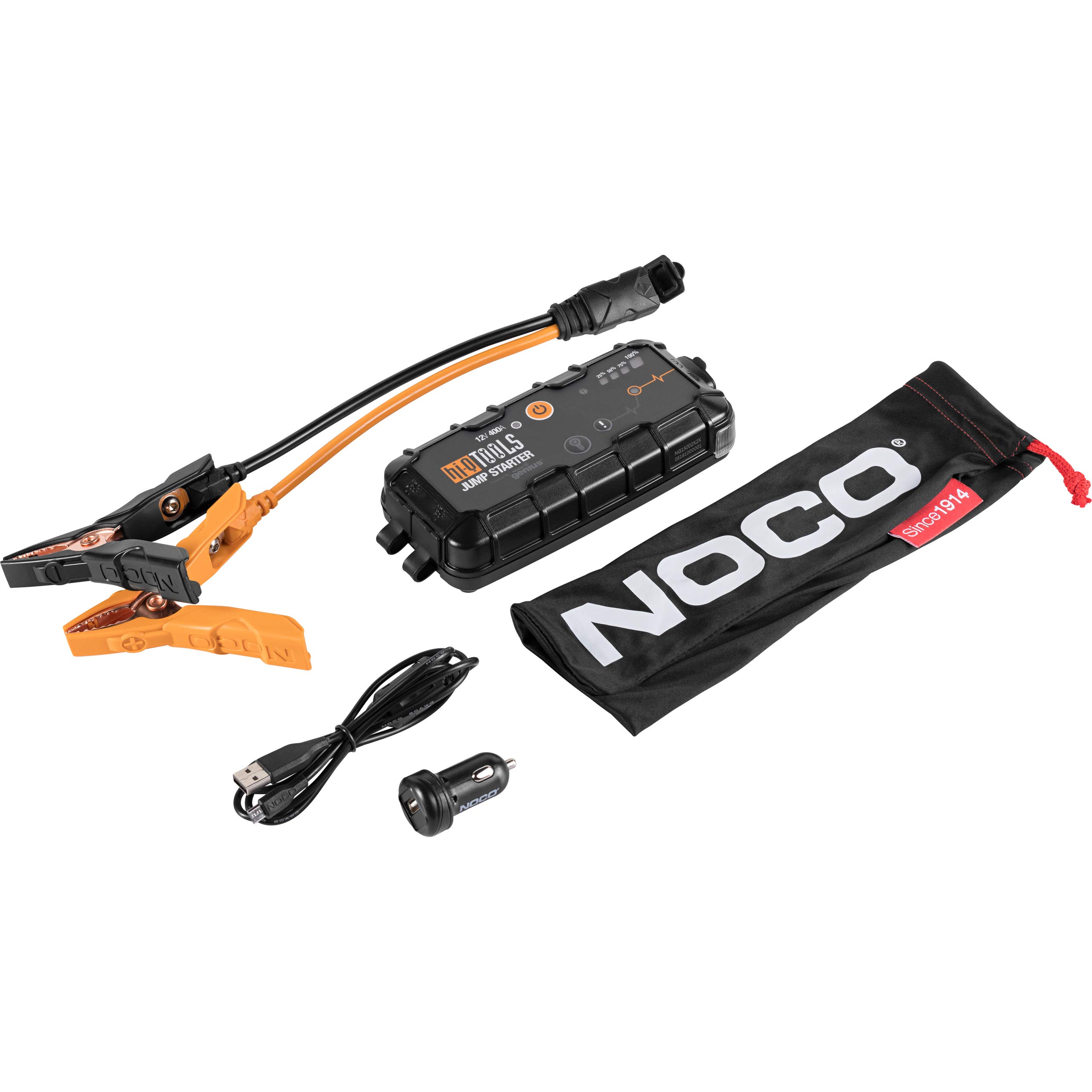Hi-Q Tools KFZ Ladegerät Autobatterie Auto Motorrad Ladegerät Starthilfegerät/Powerbank PM400, 12V, 400A, 24Wh, Unisex, Multipurpose, Ganzjährig, Plastik, schwarz