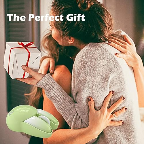 Miniatura 9 de KNOWSQT Bunny - Ratón inalámbrico verde, 2.4G silencioso conejo ratones con receptor USB - para laptop, Windows, PC, Mac y juegos de escritorio