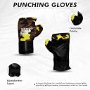 Bodystation Kids Champ Junior Punching Set | 1 Punching Bag, 1 Head Guard, 2 Gloves | Boxing Training Punching Bag & Gloves for Boys & Girls | for 3 to 10 Years Kids (Set of 4) (Yellow Camo) gallery image