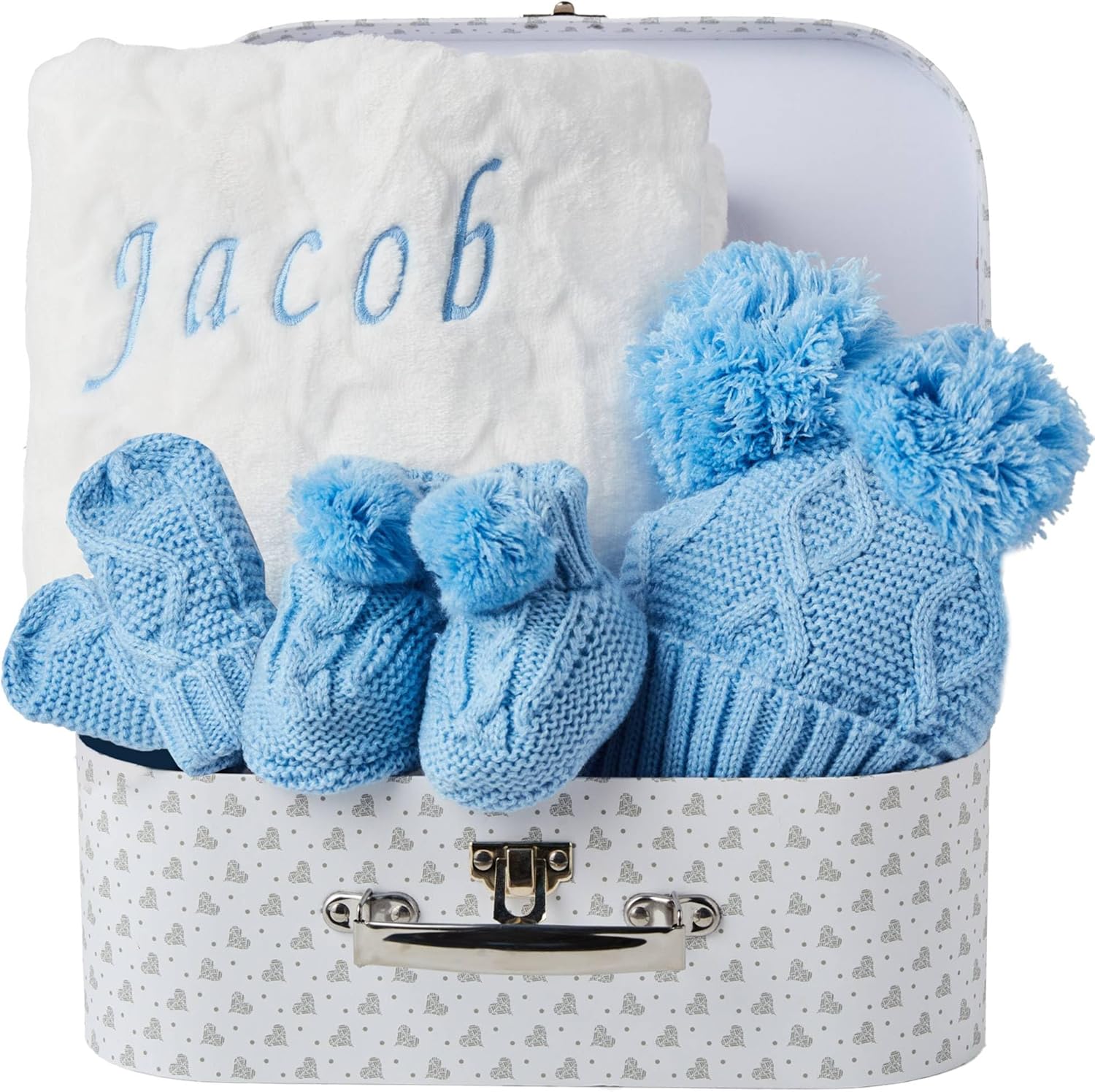 Personalised Gifts Baby Boy Set Newborn Winter Warm Outfits, Baby Shower Gifts, Winter Baby