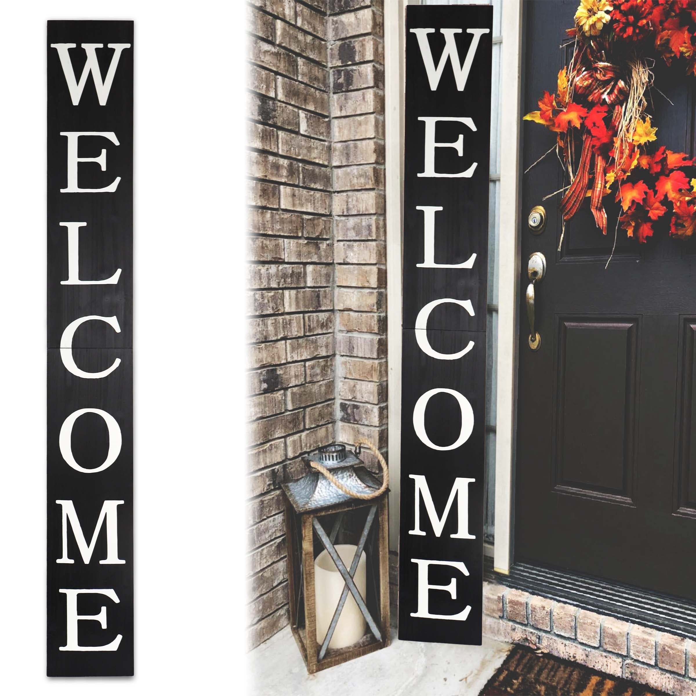 Large signs, Go Away, Rustic wood signs, porch