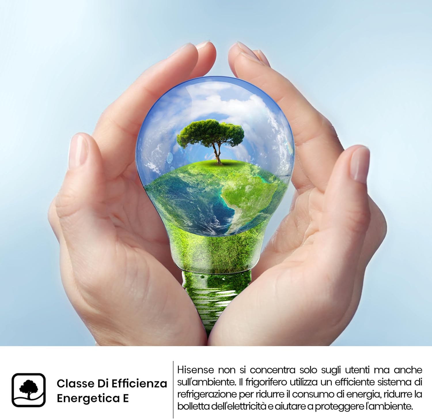 Hisense RR106D4CBE Frigorifero nero shadow a porta singola con design curvilineo, zona congelatore a 3 stelle, 82 L, classe E Classe E 82 litri Nero - Immagine 5