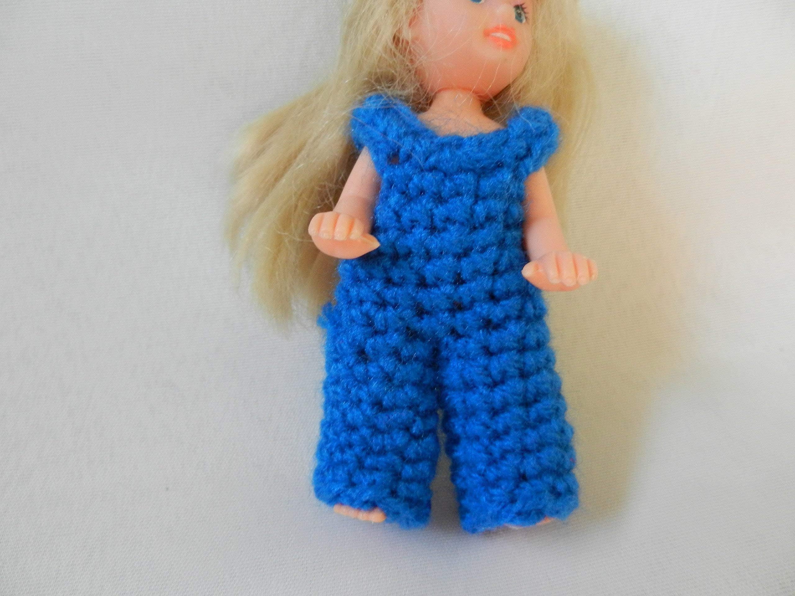 Blue Overalls fit Baby Kelly from the Barbie family and other 5 inch dolls