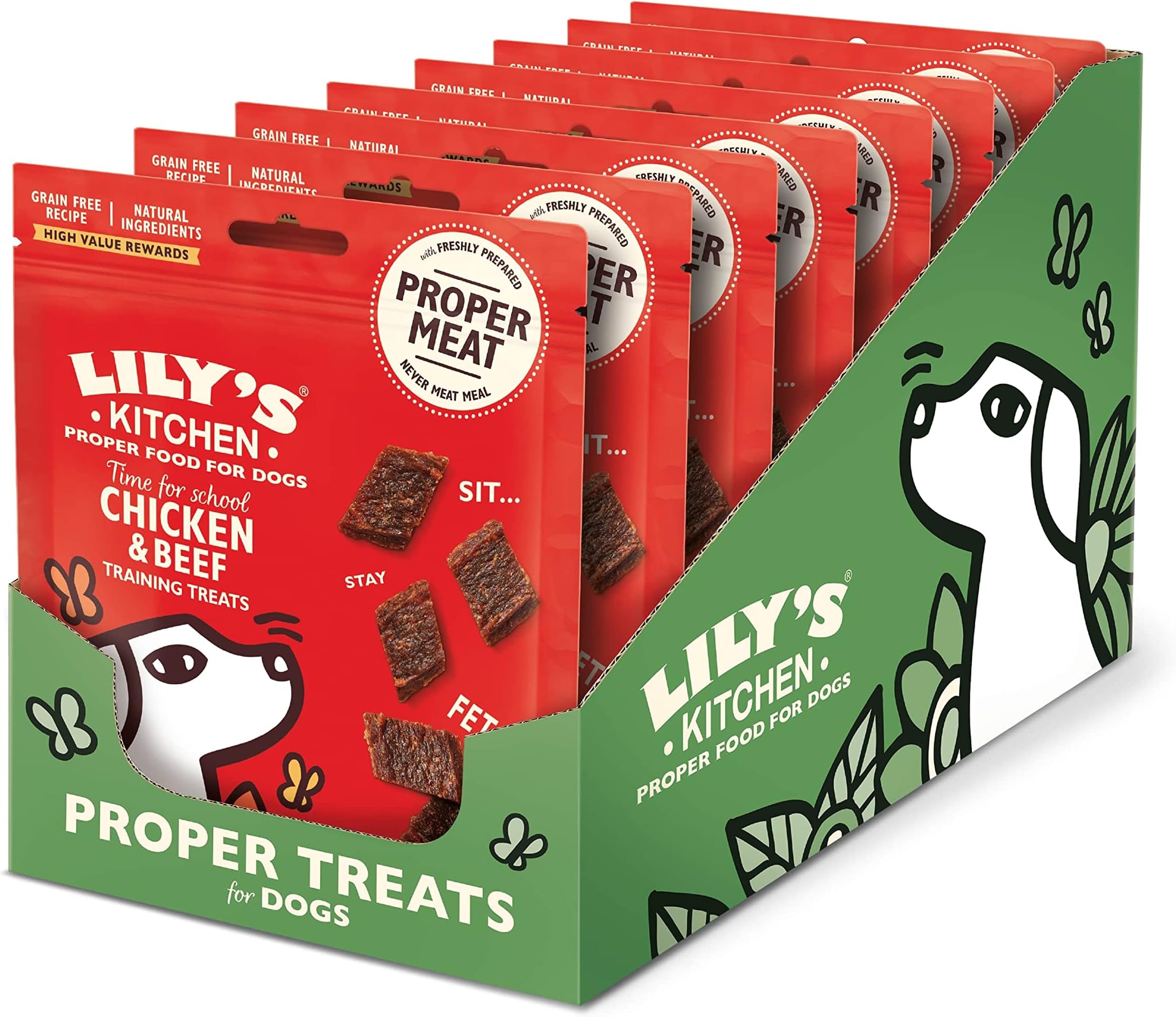 Lily's Kitchen Dog Meaty Natural Treats Grain Free Adult Chicken & Beef