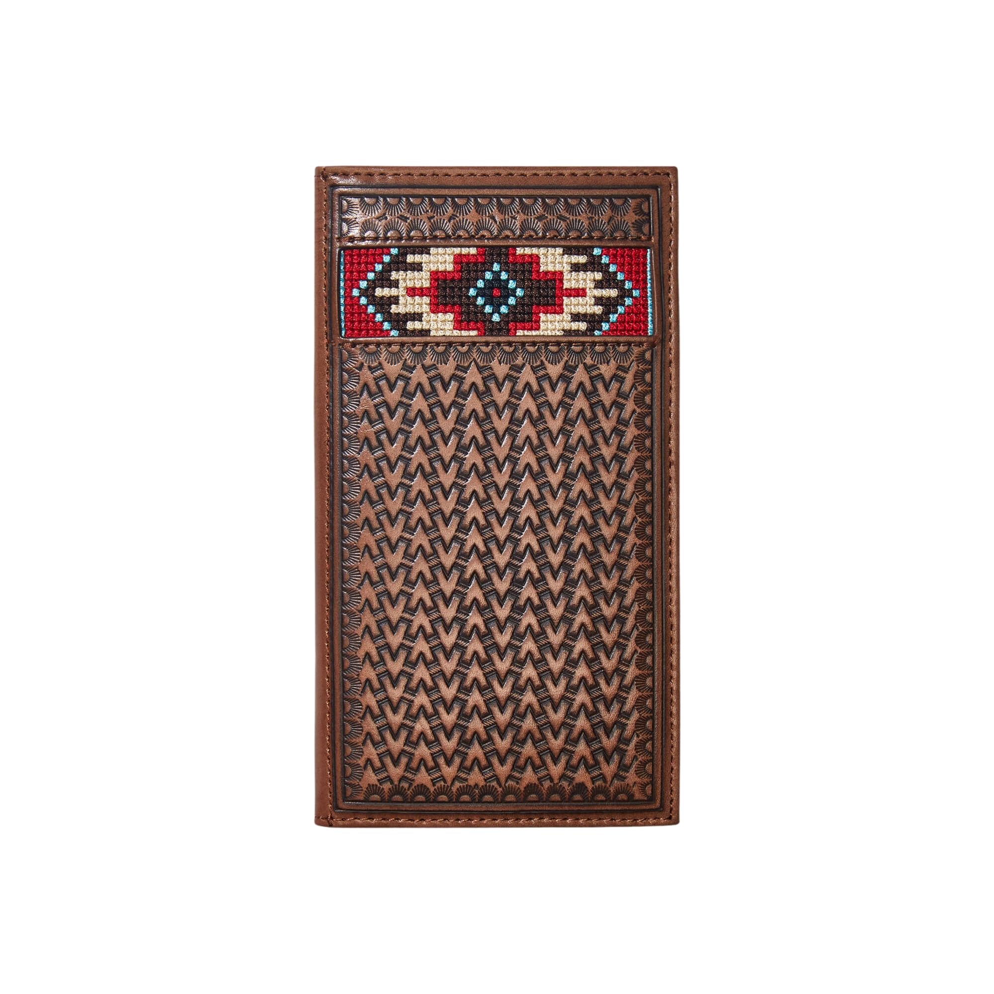 ARIAT Men's Western Inlay Rodeo Wallet Tan One Size