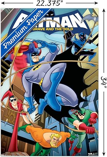 Miniatura 3 de Trends International DC Comics - Póster de pared de Batman - The Brave and The Bold de 22.375 x 34 pulgadas, versión premium sin marco