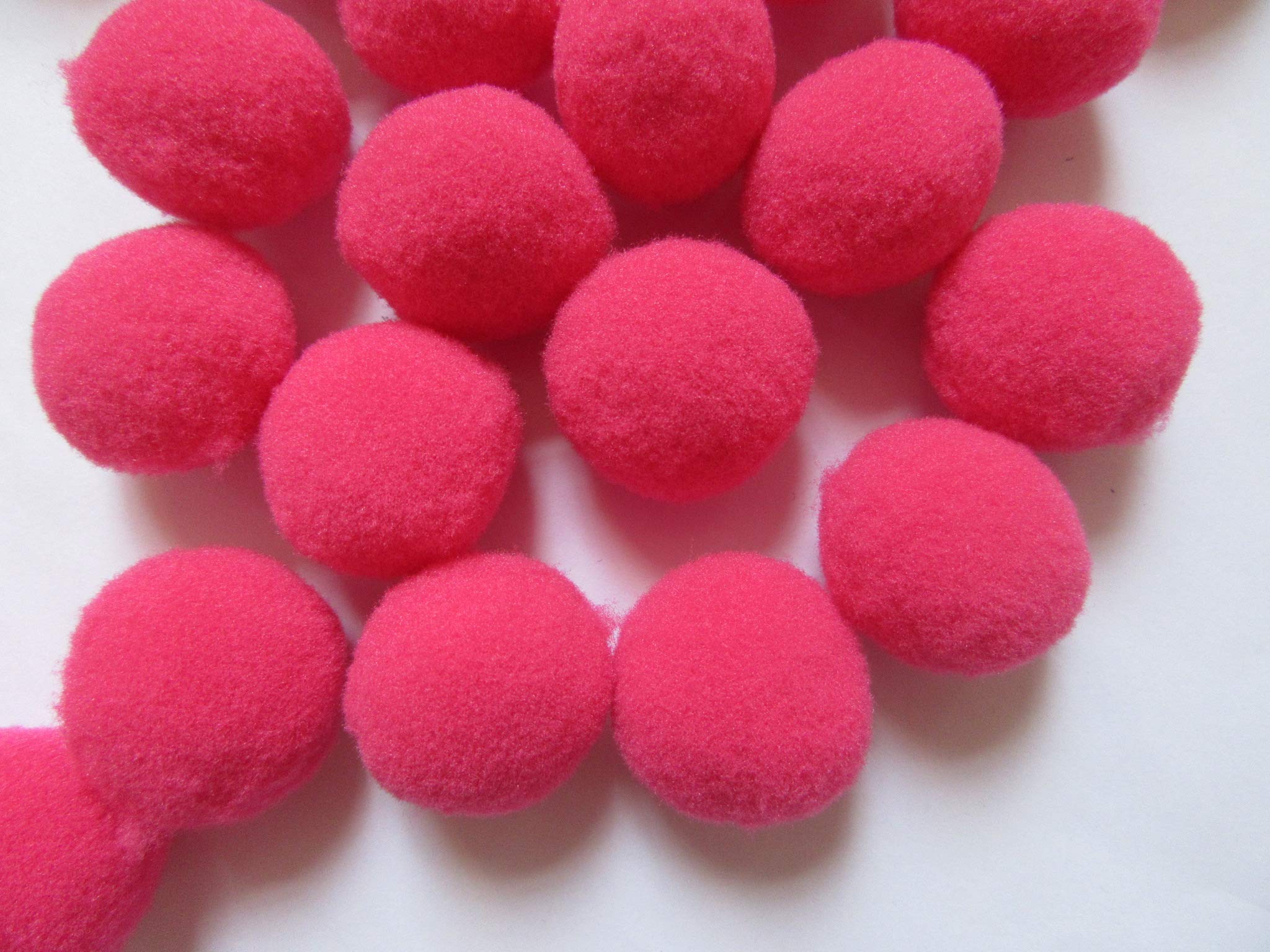 YYCRAFT Pompons 2,5 Cm – 100 Stück Weiße Pompoms Für Basteln, Party & Dekoration
