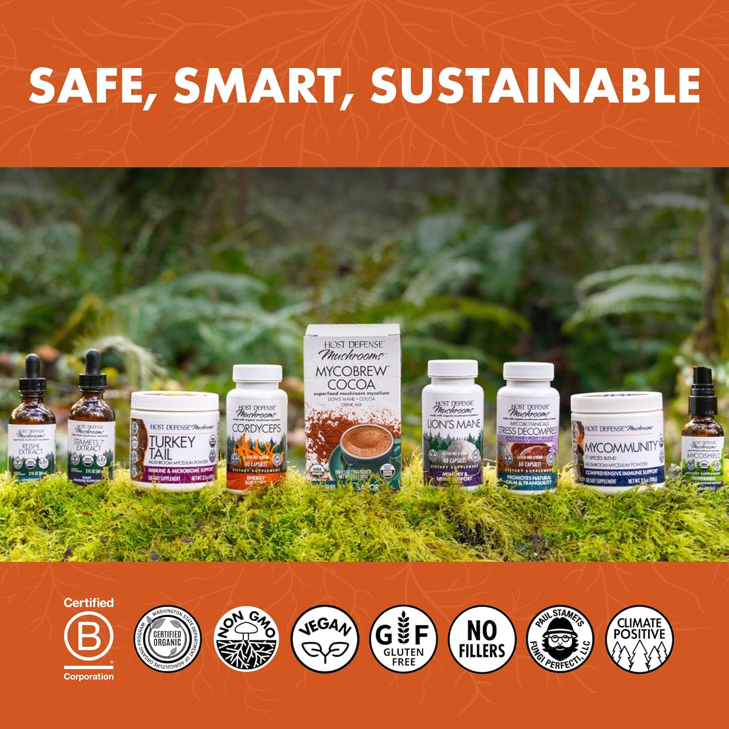 Host Defense Breathe* Extract - Immune & Respiratory Support Mushroom Liquid Supplement - Herbal Lung Health Supplement with Chaga, Reishi & Cordyceps - 2 fl oz (60 Servings)* - Image 7