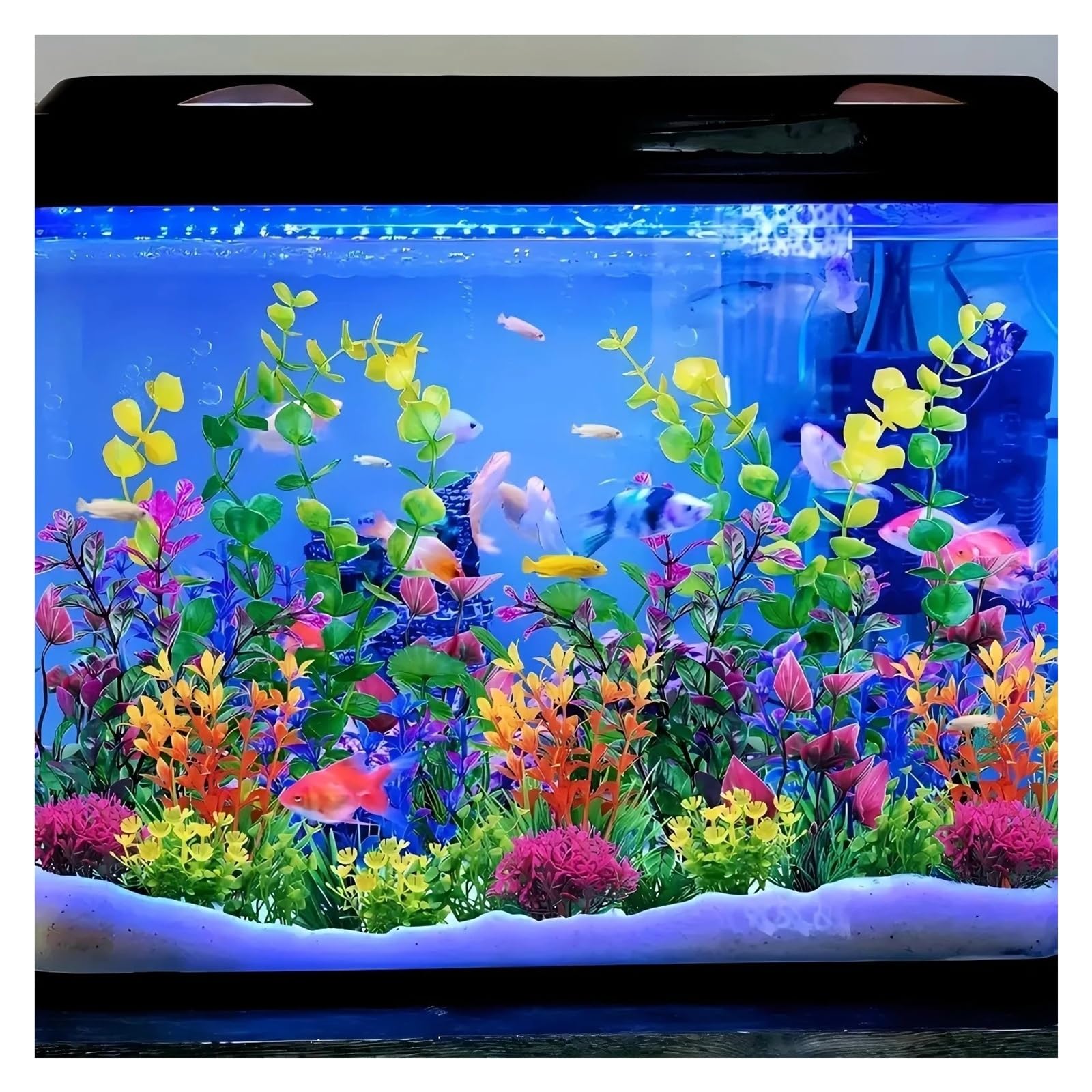 Juego de Anillos de Bloqueo de Plantas Artificiales for Acuario, Multicolor(Color05)