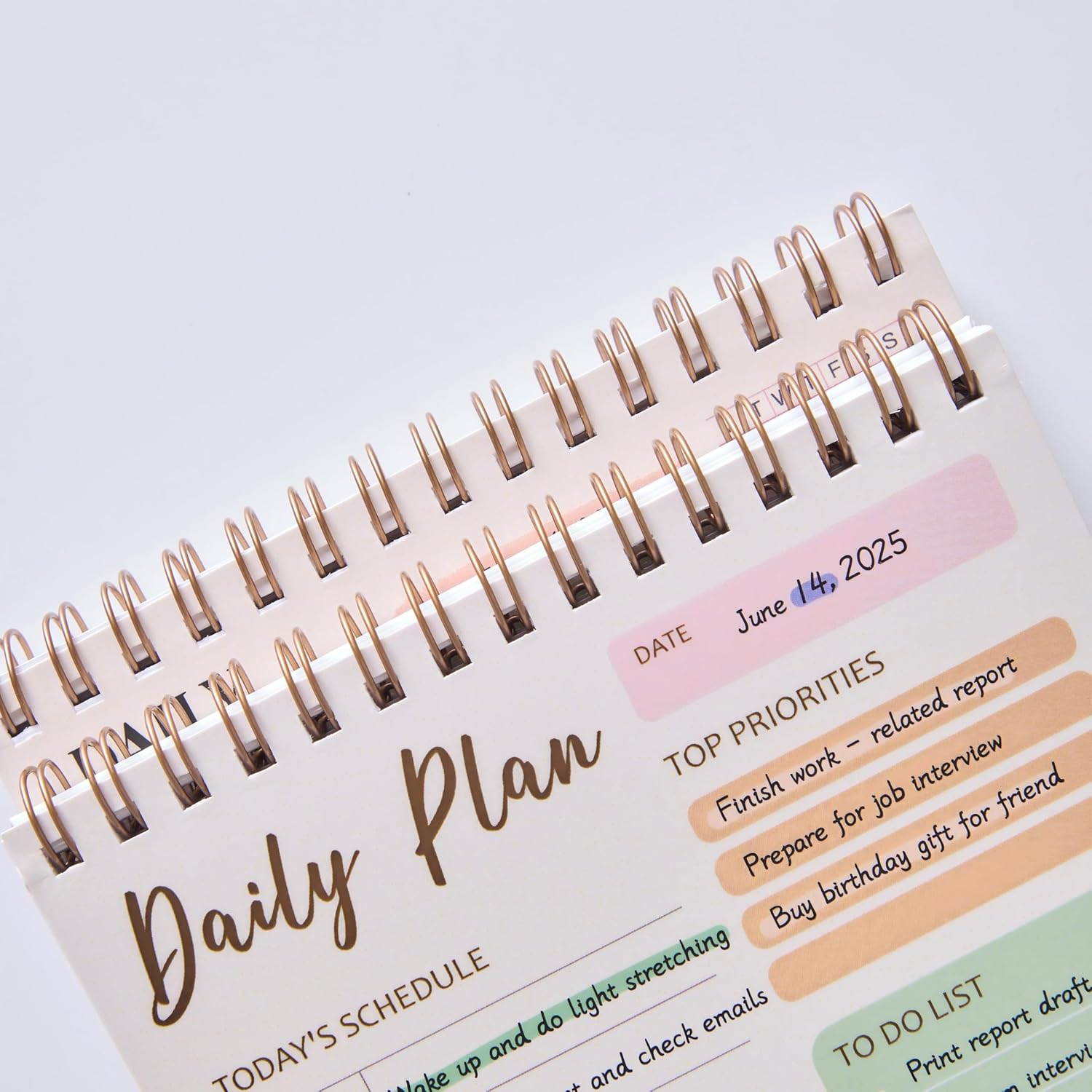 To Do List Notepad, 60 Sheets Daily Planner Notebook Organizer, Portable Spiral Notepad Perfect for Daily Tasks and Goal Setting, Office Products and School Supplies, 5 x 7 Inch - Image 8