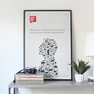 Poster Quote, Literary Quote, Art Print, Minimalist Poster, Quote, Illustration, Minimalist Quotation Print - Victor Hugo