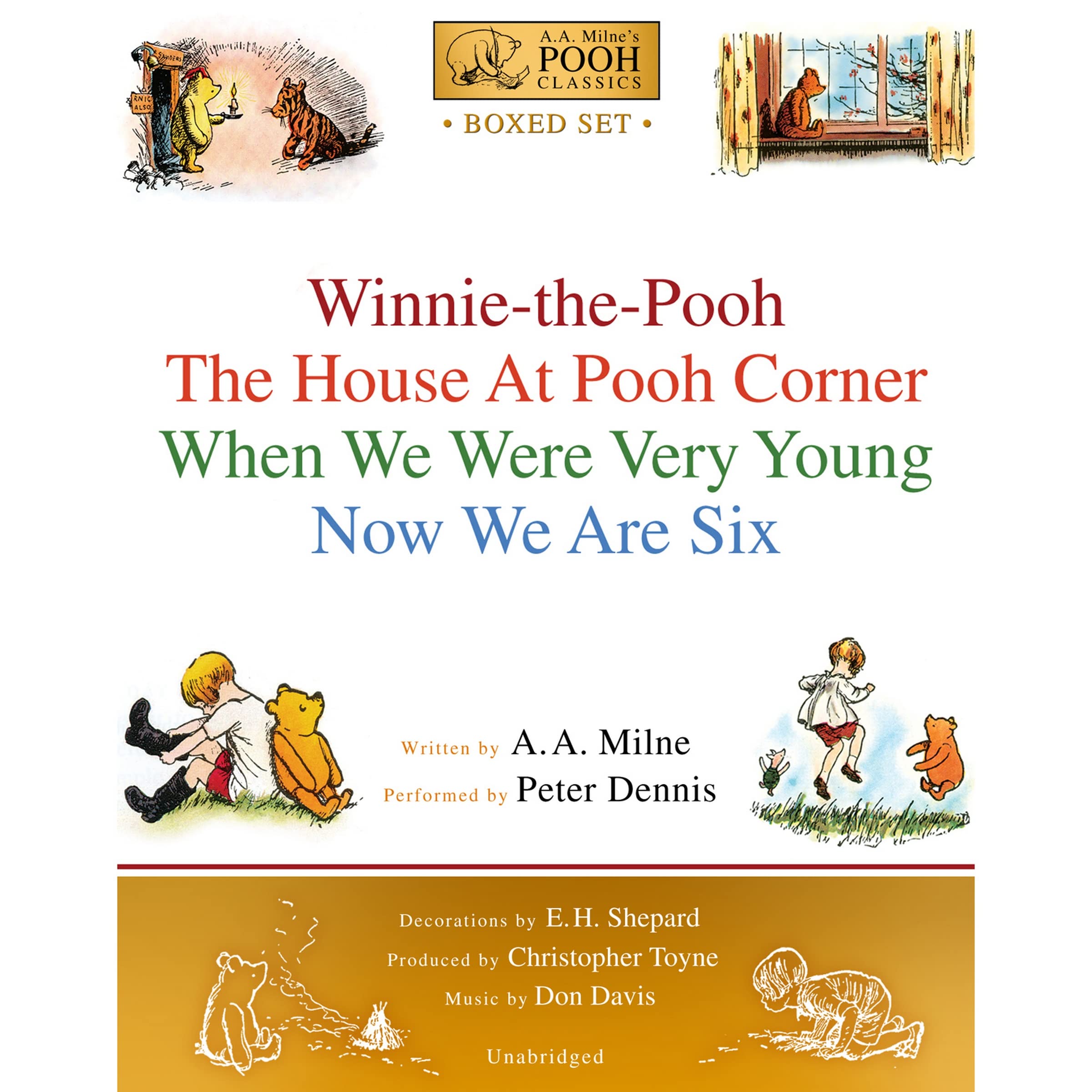 Winnie-The-Pooh Boxed Set: Winnie-The-Pooh; The House at Pooh Corner; When We Were Very Young; Now We Are Six