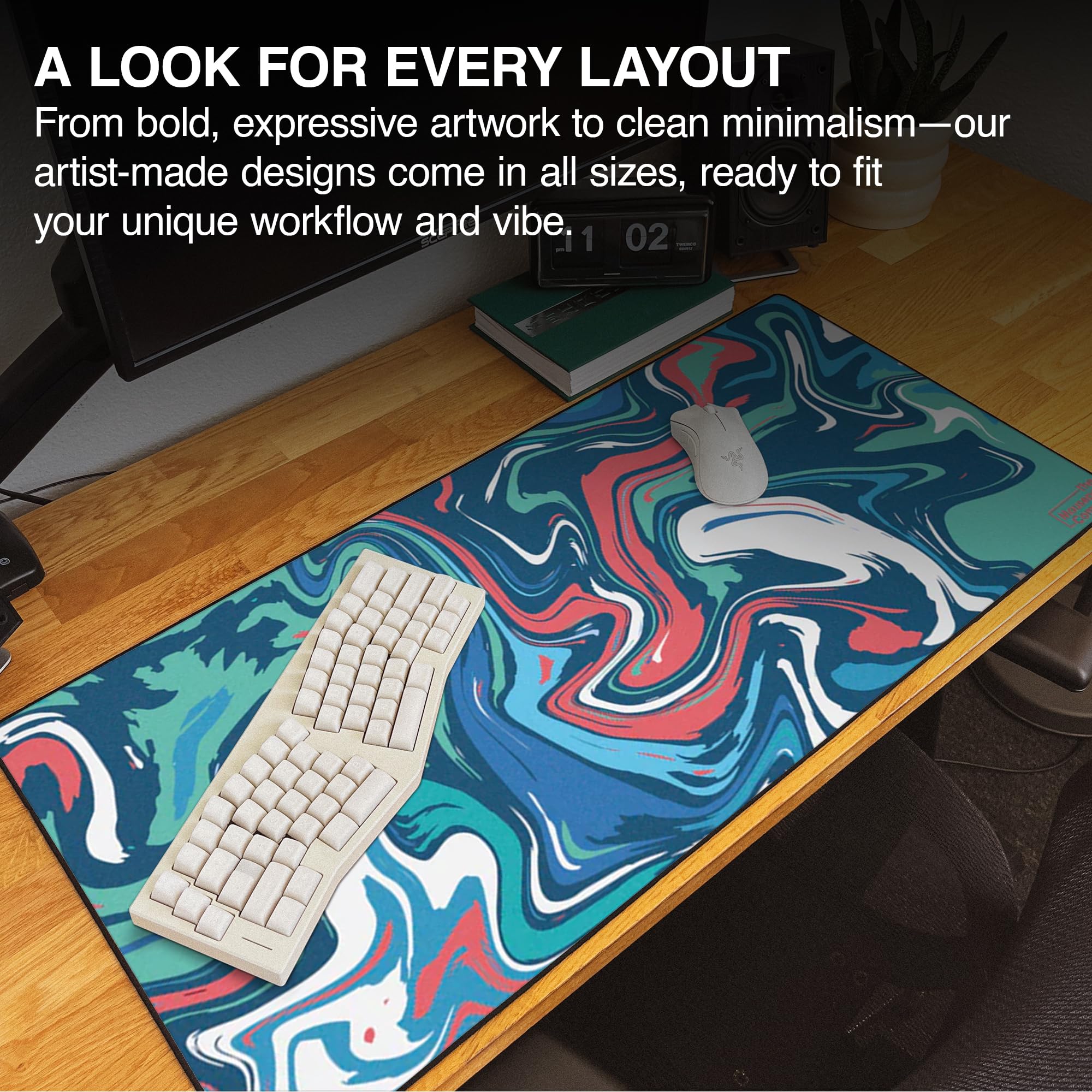 DURAGLYDE The Mousepad Company Original Strata Liquid Large Size