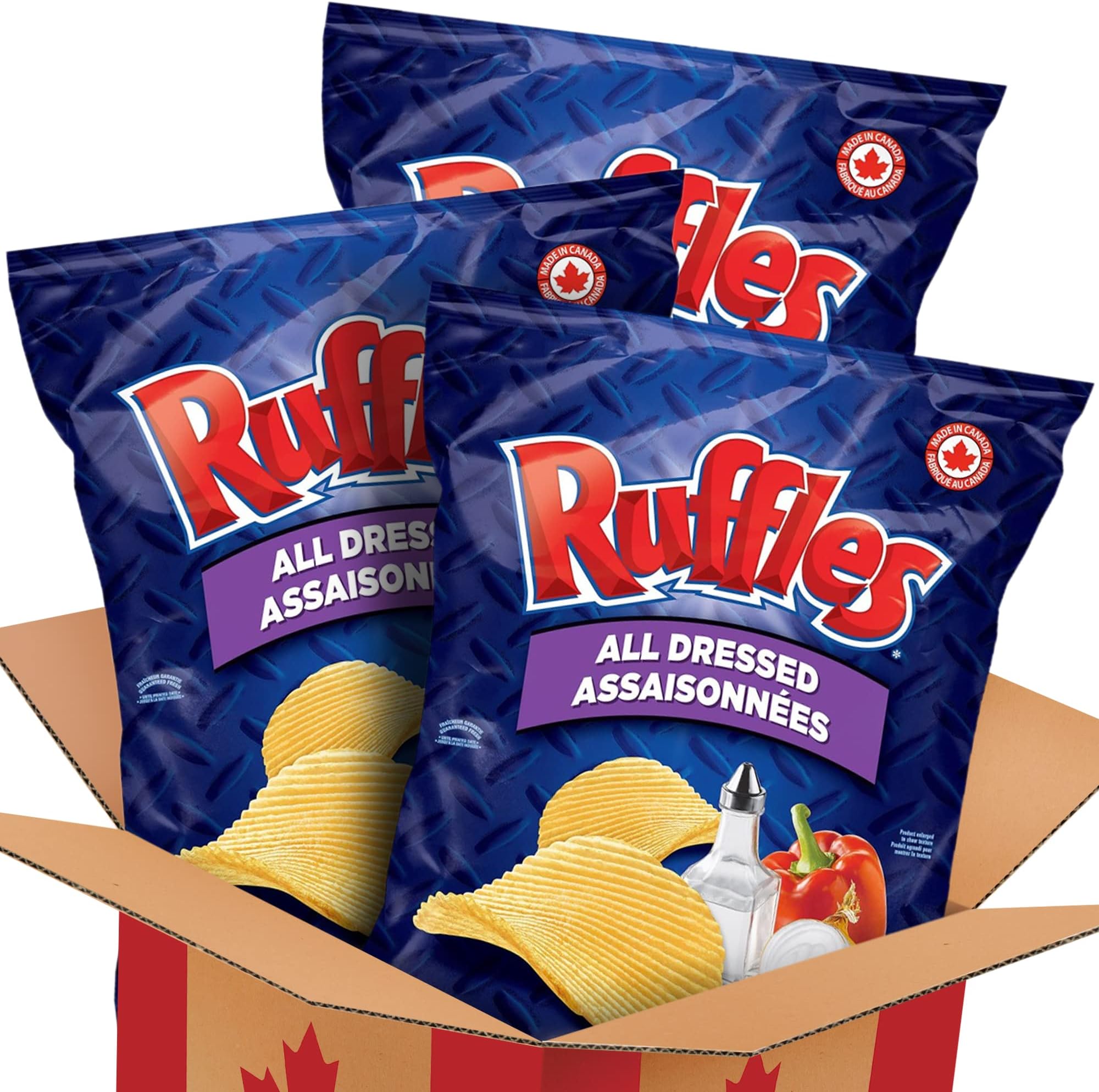 Ruffles All Dressed chips mini bags (40g) (20 count