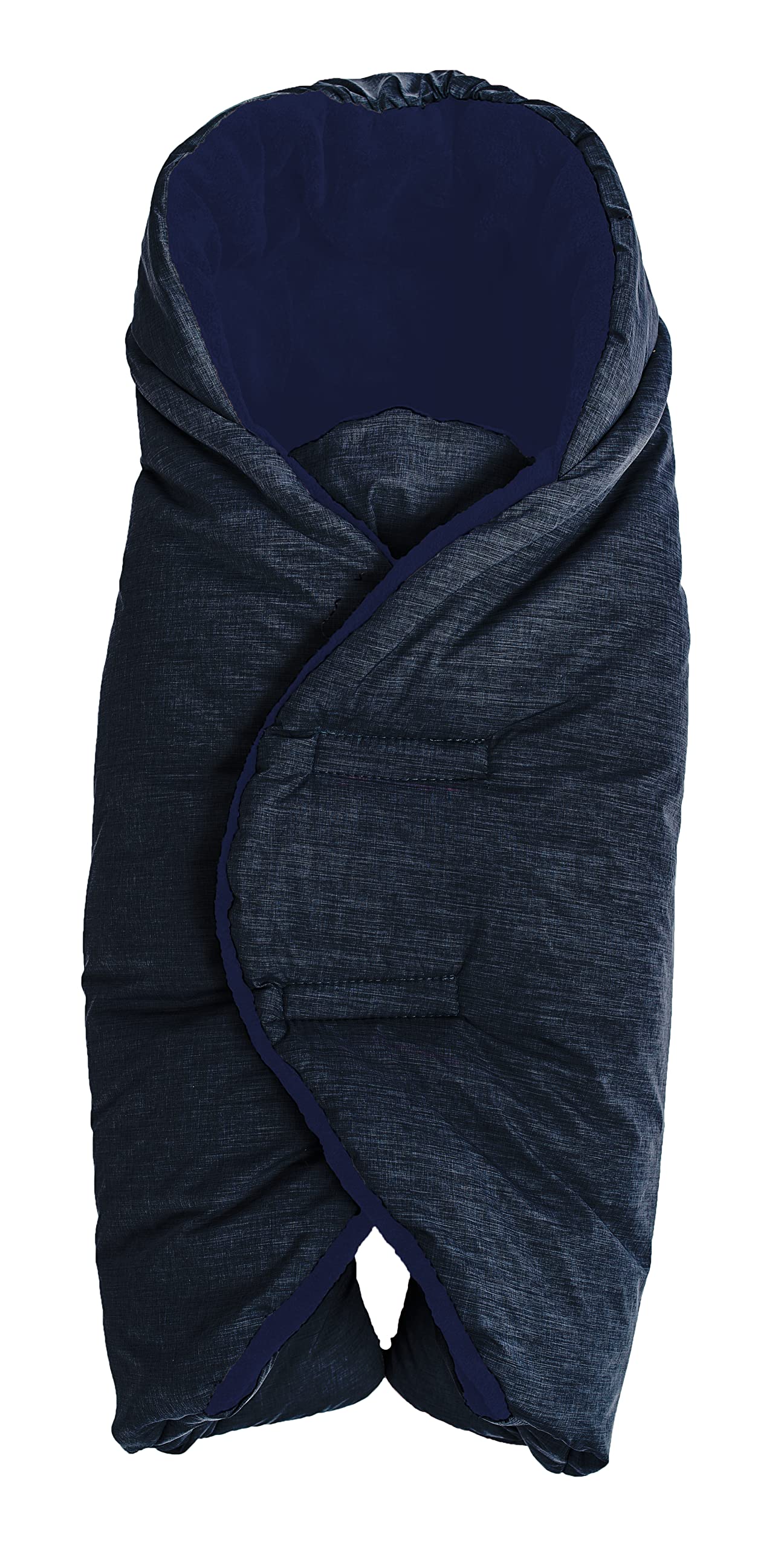 Altabebe AL2008P-49 Baby Einschlagdecke für Babyschale und Autositz, marine/marine