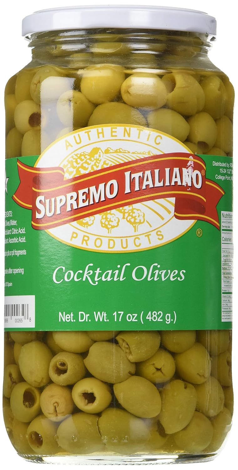Supremo Italiano Cocktail Olives, 17 Ounce Grocery
