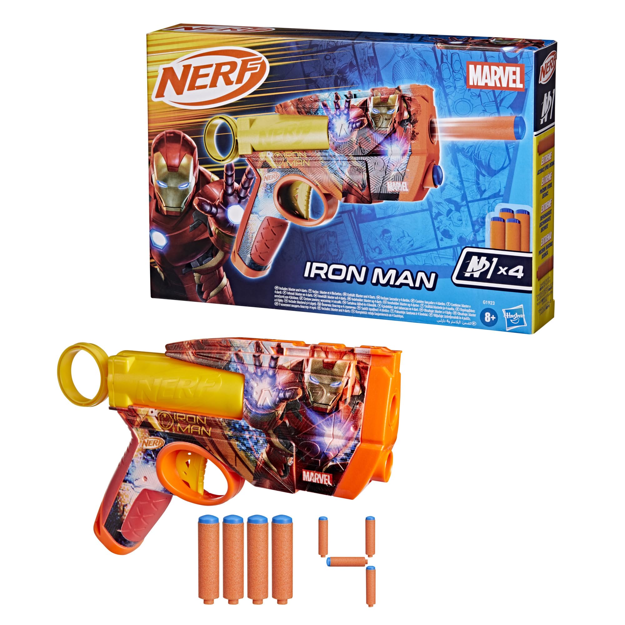 Nerf Marvel Iron Man, blaster a dardi e dardi N1