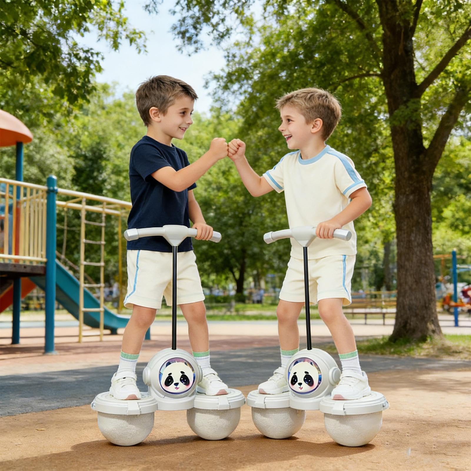 Palla da Equilibrio Saltante Giocattoli Saltellanti Cartoni Musica | Palla Saltante Equilibrio per Bambini con Manico Per Esterno Interno Bambini e Bambine Natale Compleanno Esercizio Feste