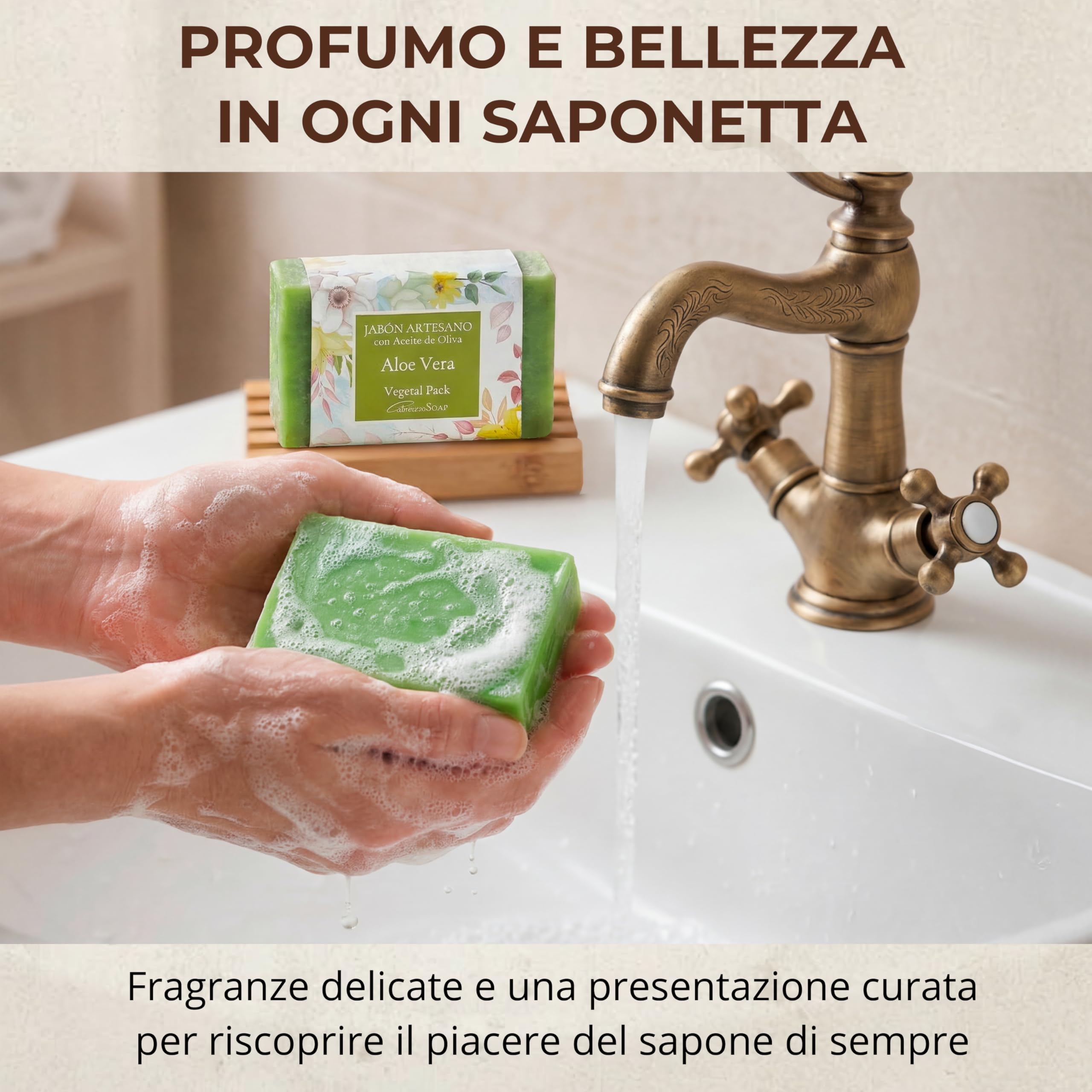 Set Sapone Naturale Corpo Karité, Argan, Mosqueta e Aloe – 4 saponette naturali 125 g in scatola – saponi naturali artigianali per viso, sapone solido corpo uso quotidiano