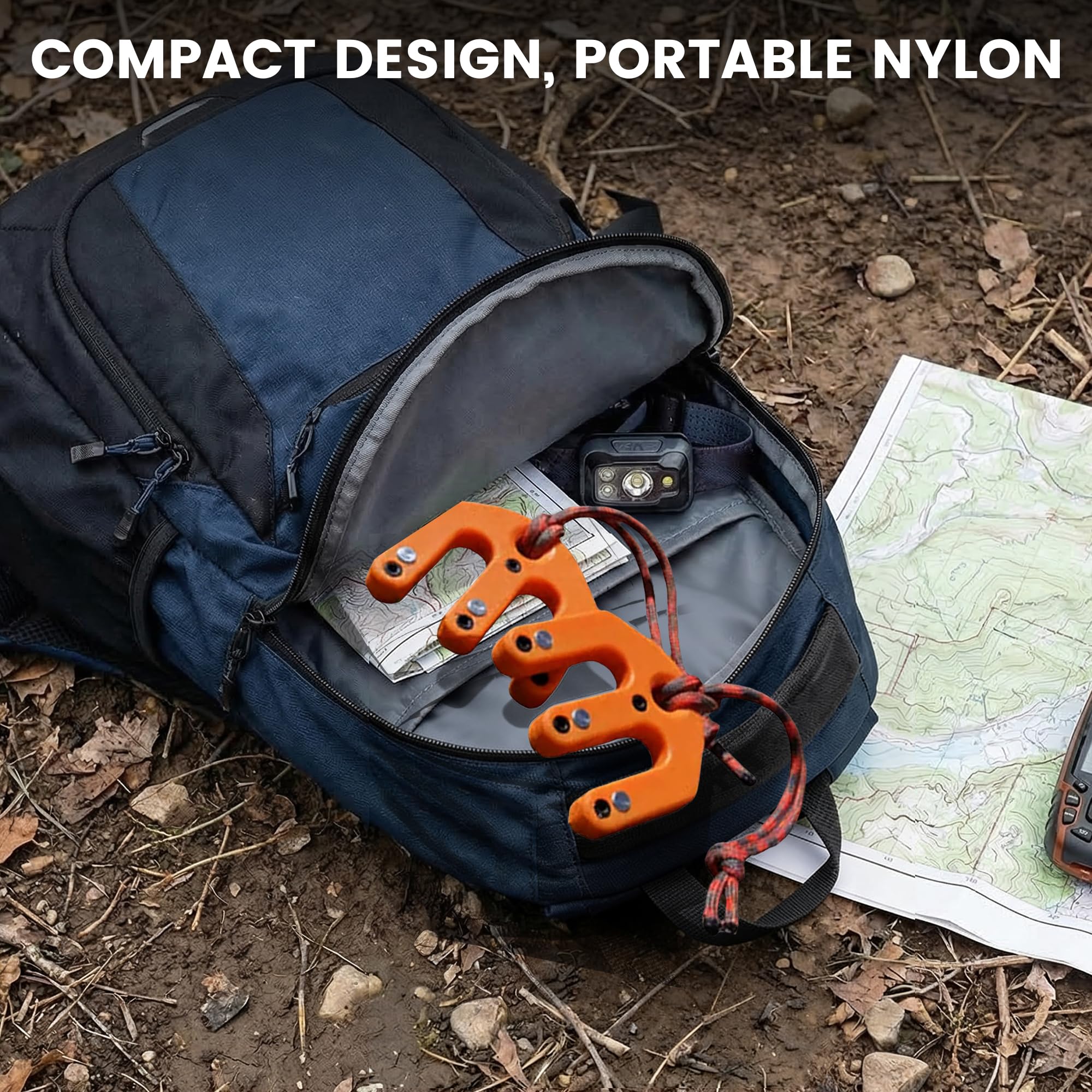 Game & Gear Hoist, Portable Nylon Block and Tackle System, Ultralight Tactical Built for The Solo Hunter, Compact High Weight Capacity Pulley, Game Lifting Tool for Backcountry Huntingear - 3