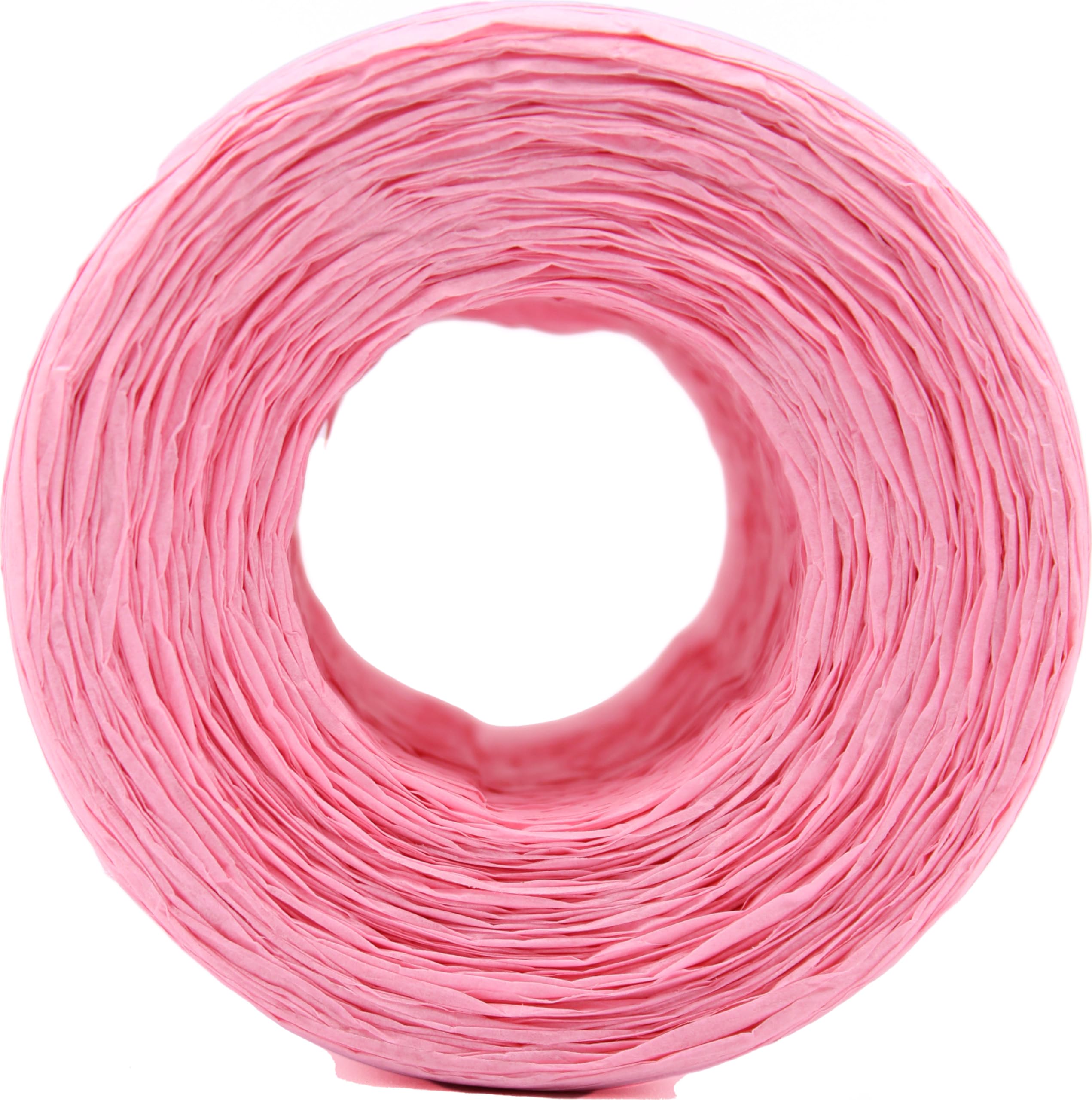 Gomitolo Di Rafia 100% Viscosa Naturale, 200 Gr – 250 Metri, Colore Rosa, Uncinetto 4-4,5 Mm