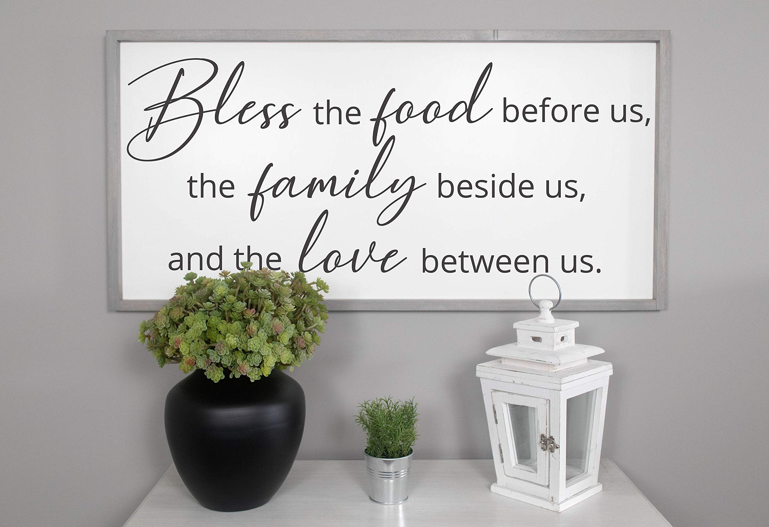 Buy UFunhome Bless The Food Before Us Wood Sign Dining Room Signs