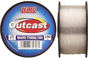 Zebco Outcast Monofilament Fishing Line: Enhanced Durability and Precision Casting