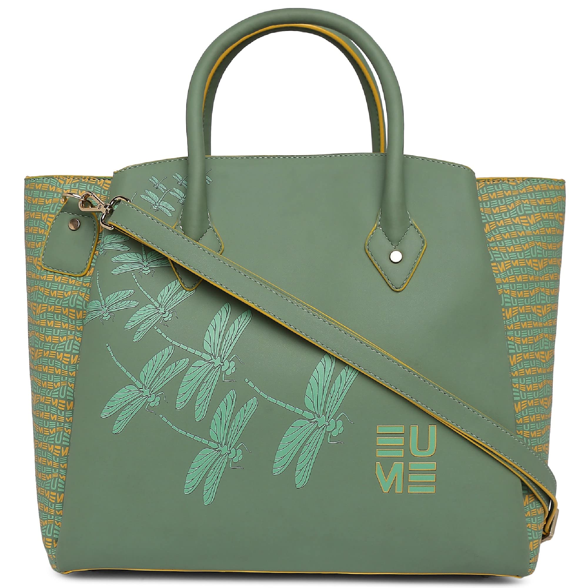 EUME Spread Wing Handbags For Women, Basil Green | Stylish Ladies Purse for Women | Vegan Leather DragonFly UV Printed | Messenger Bag | Tote Bags for Women | Designer Ladies Purse | (B0B34DGHKK) Amazon Price History, Amazon Price Tracker