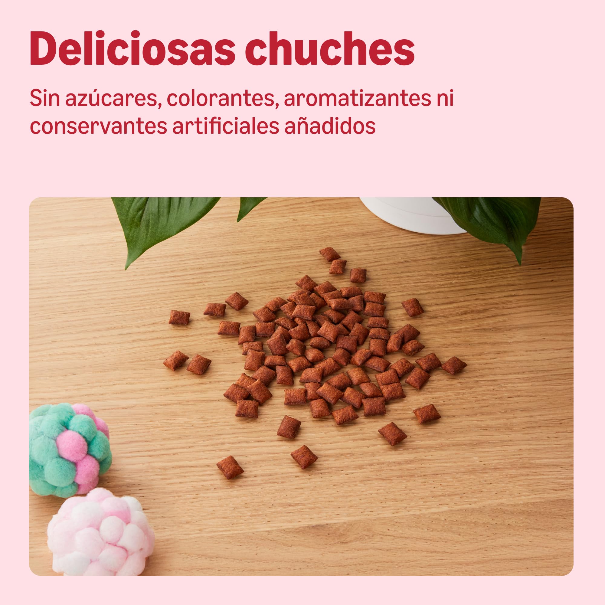 by Amazon - Chucherías para gatos - Bocados crujientes y cremosos, combaten bolas de pelo, con ternera y malta, 70 g